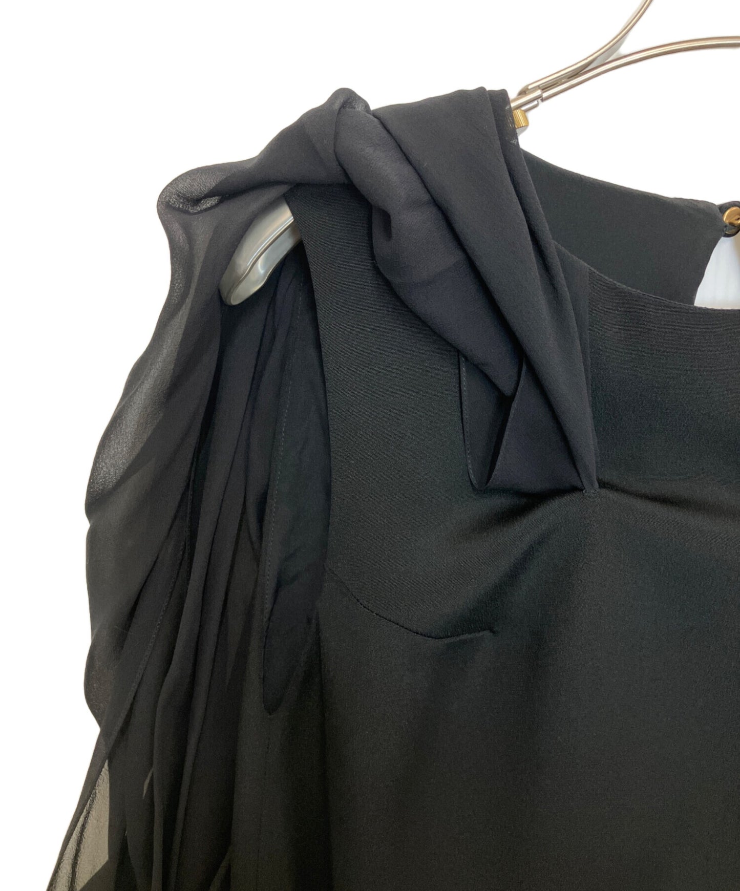 [Pre-owned] GUCCI Sheer volume sleeve blouse 313451