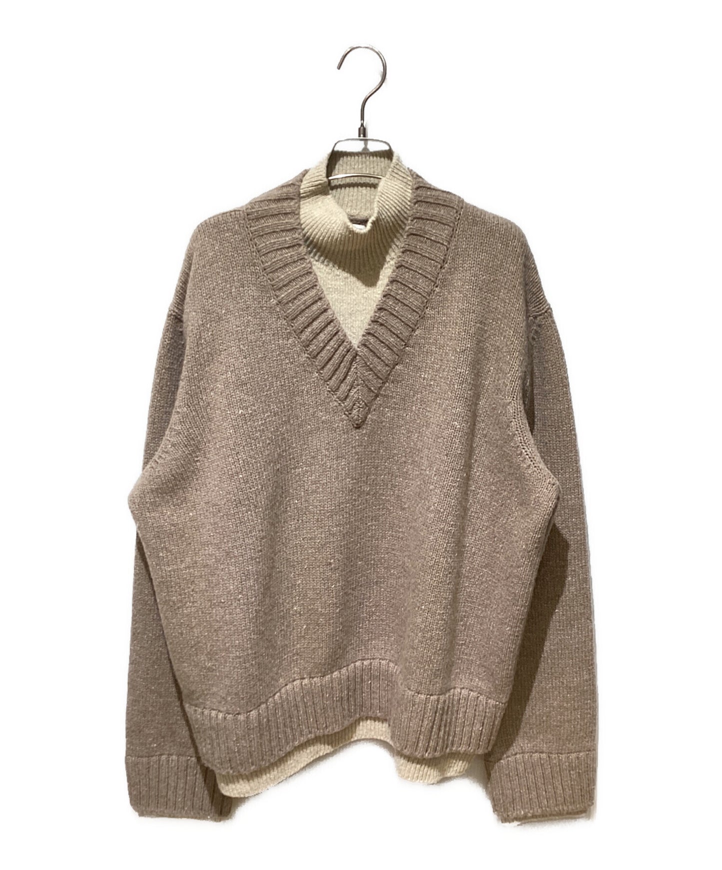 [Pre-owned] BOTTEGA VENETA Wool layered sweater 764484 V3DQ0