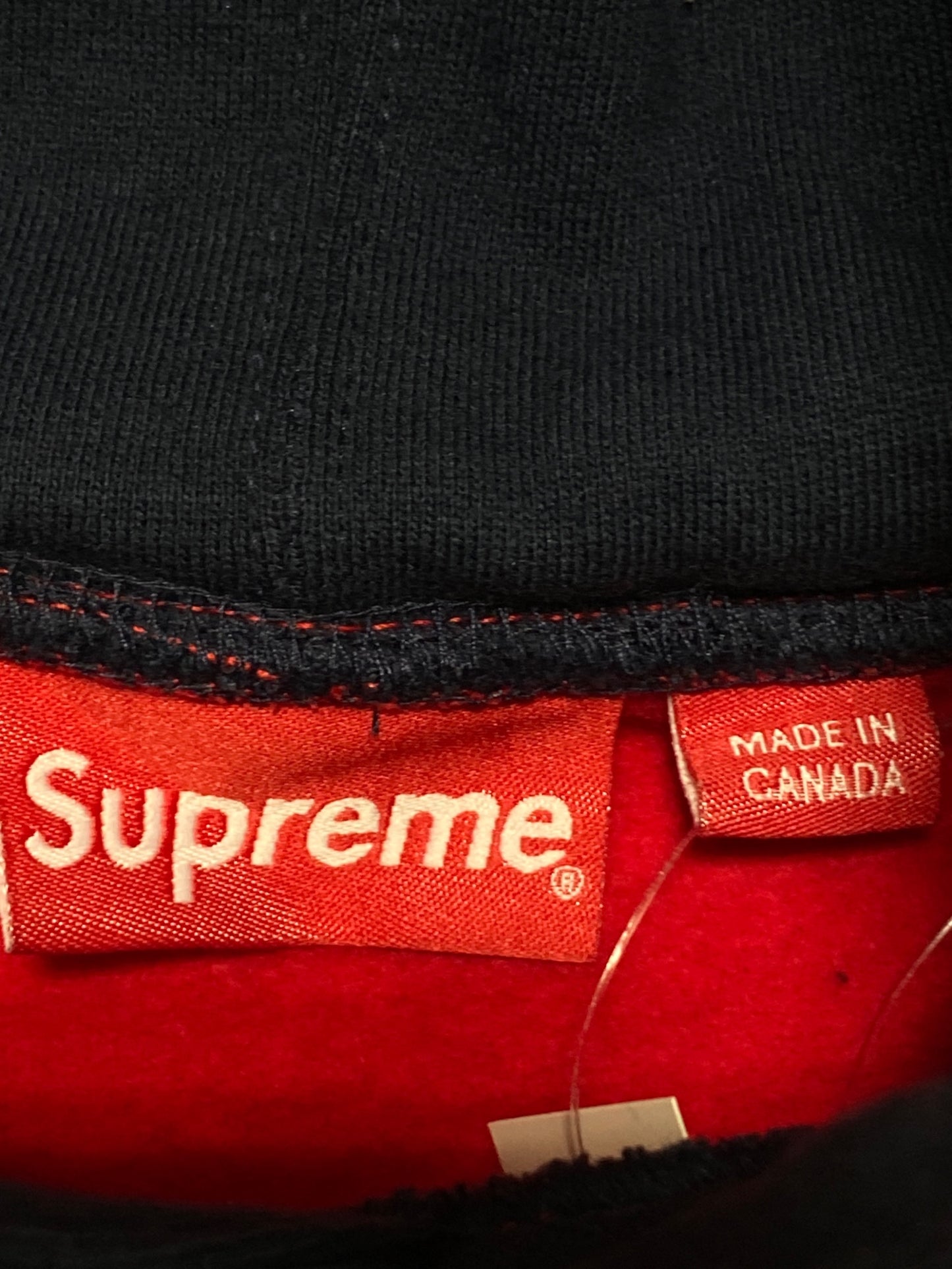 [Pre-owned] SUPREME S Logo Colorblocked Hooded Sweatshirt