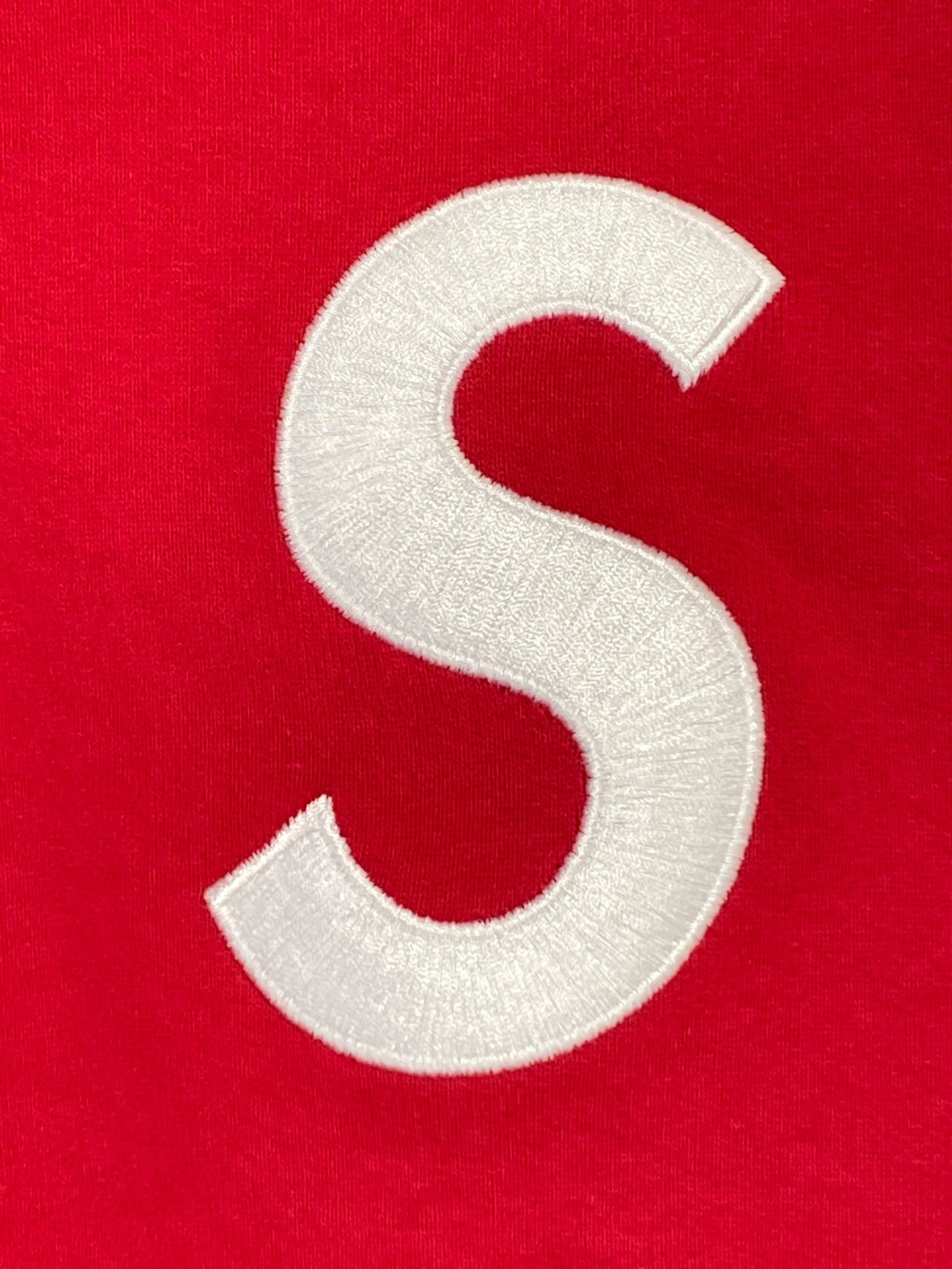 [Pre-owned] SUPREME S Logo Colorblocked Hooded Sweatshirt