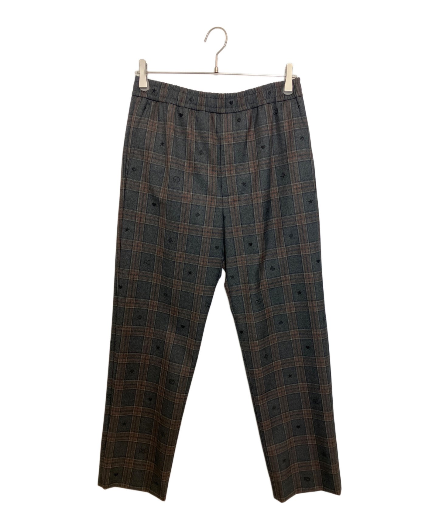 [Pre-owned] GUCCI Symbols Check Wool Pants 598637 ZAC6Q