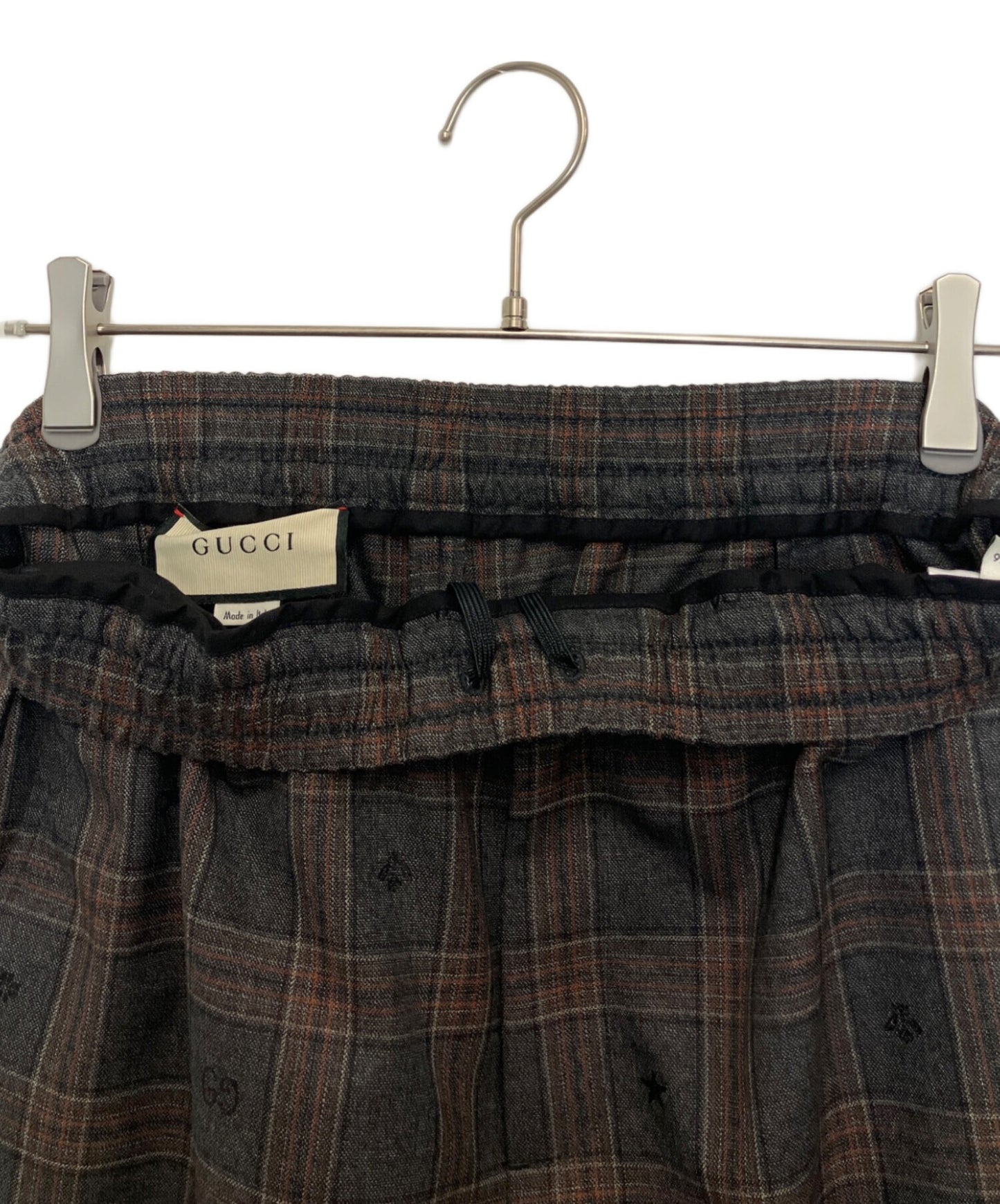 [Pre-owned] GUCCI Symbols Check Wool Pants 598637 ZAC6Q