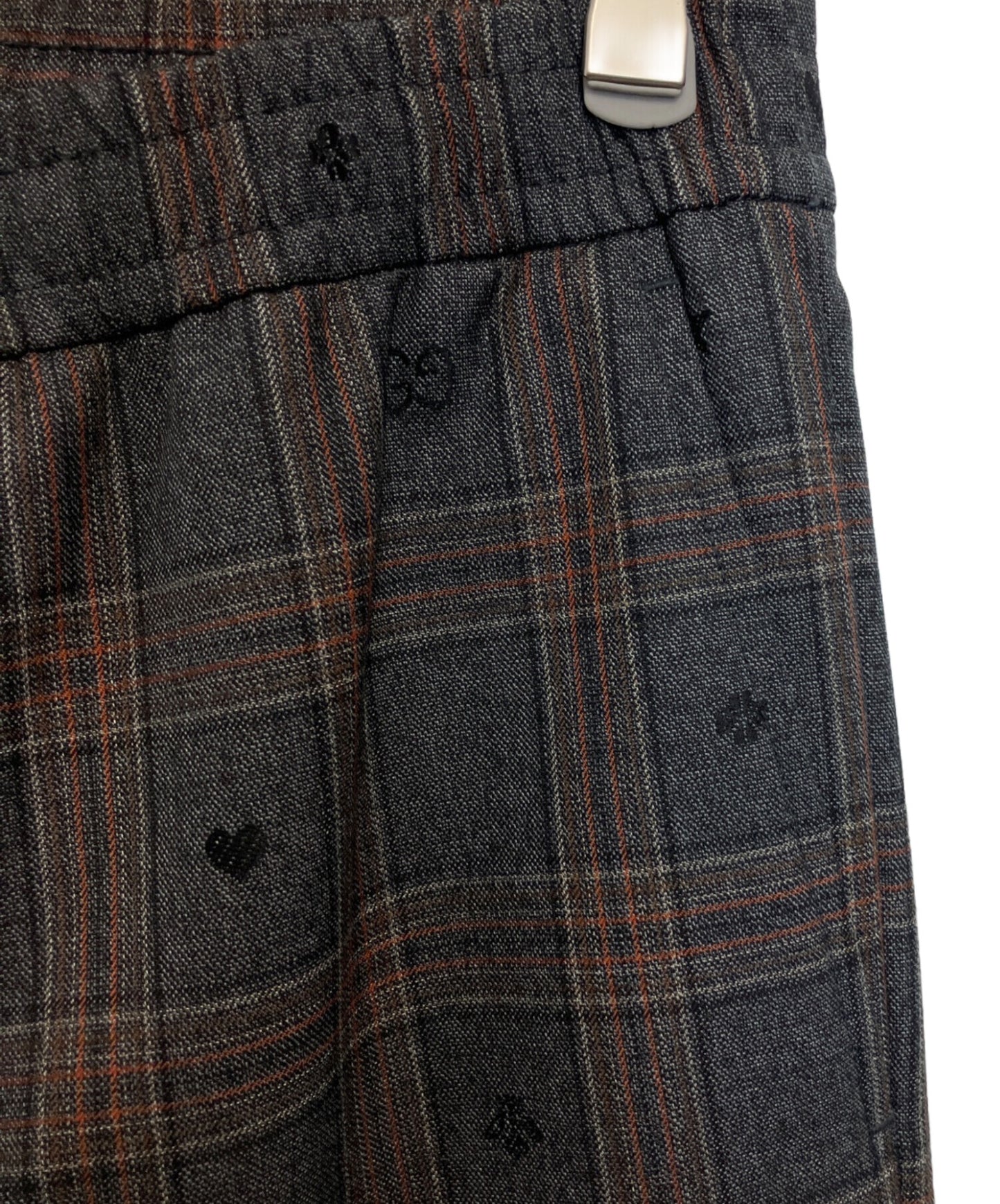 [Pre-owned] GUCCI Symbols Check Wool Pants 598637 ZAC6Q