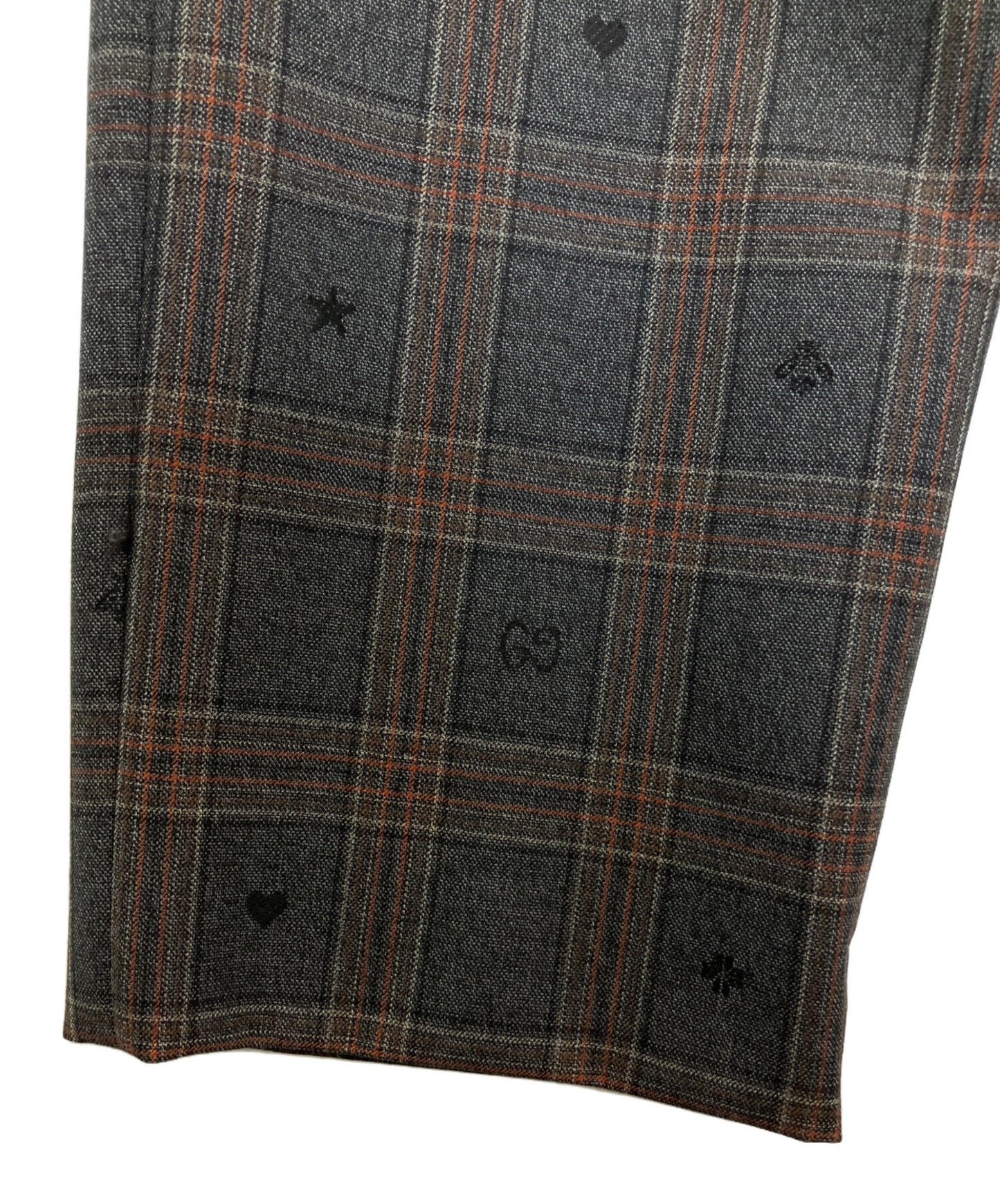 [Pre-owned] GUCCI Symbols Check Wool Pants 598637 ZAC6Q