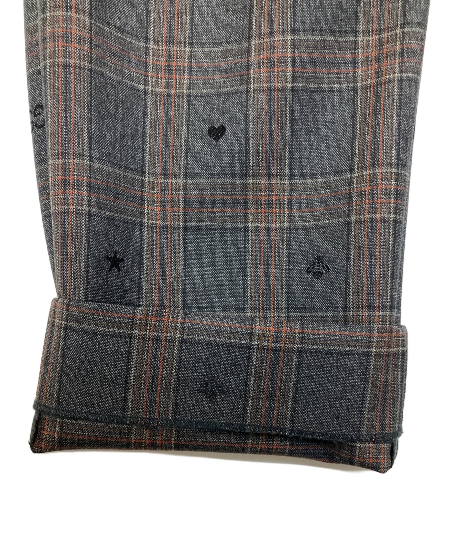 [Pre-owned] GUCCI Symbols Check Wool Pants 598637 ZAC6Q