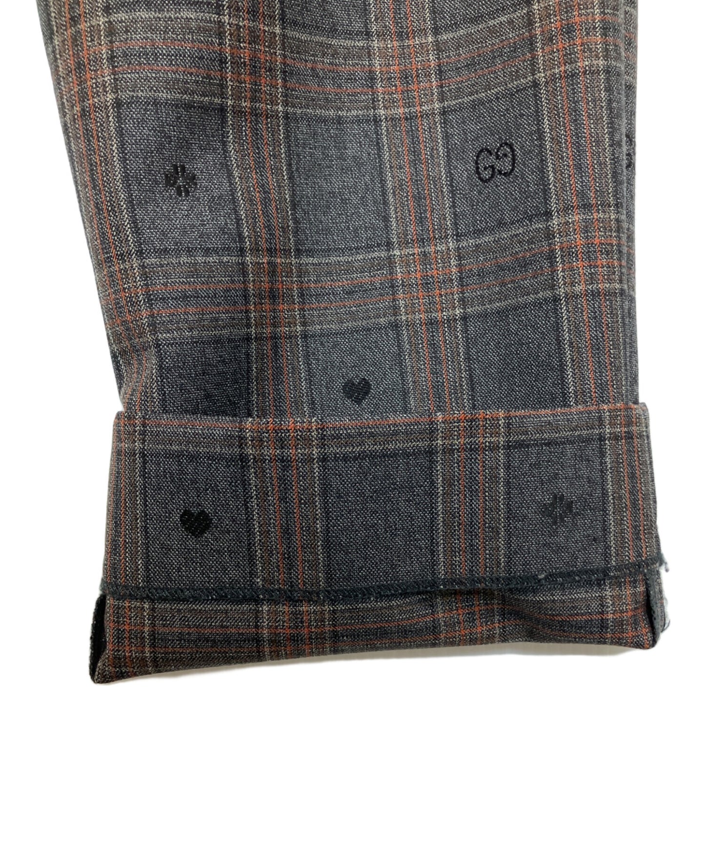 [Pre-owned] GUCCI Symbols Check Wool Pants 598637 ZAC6Q