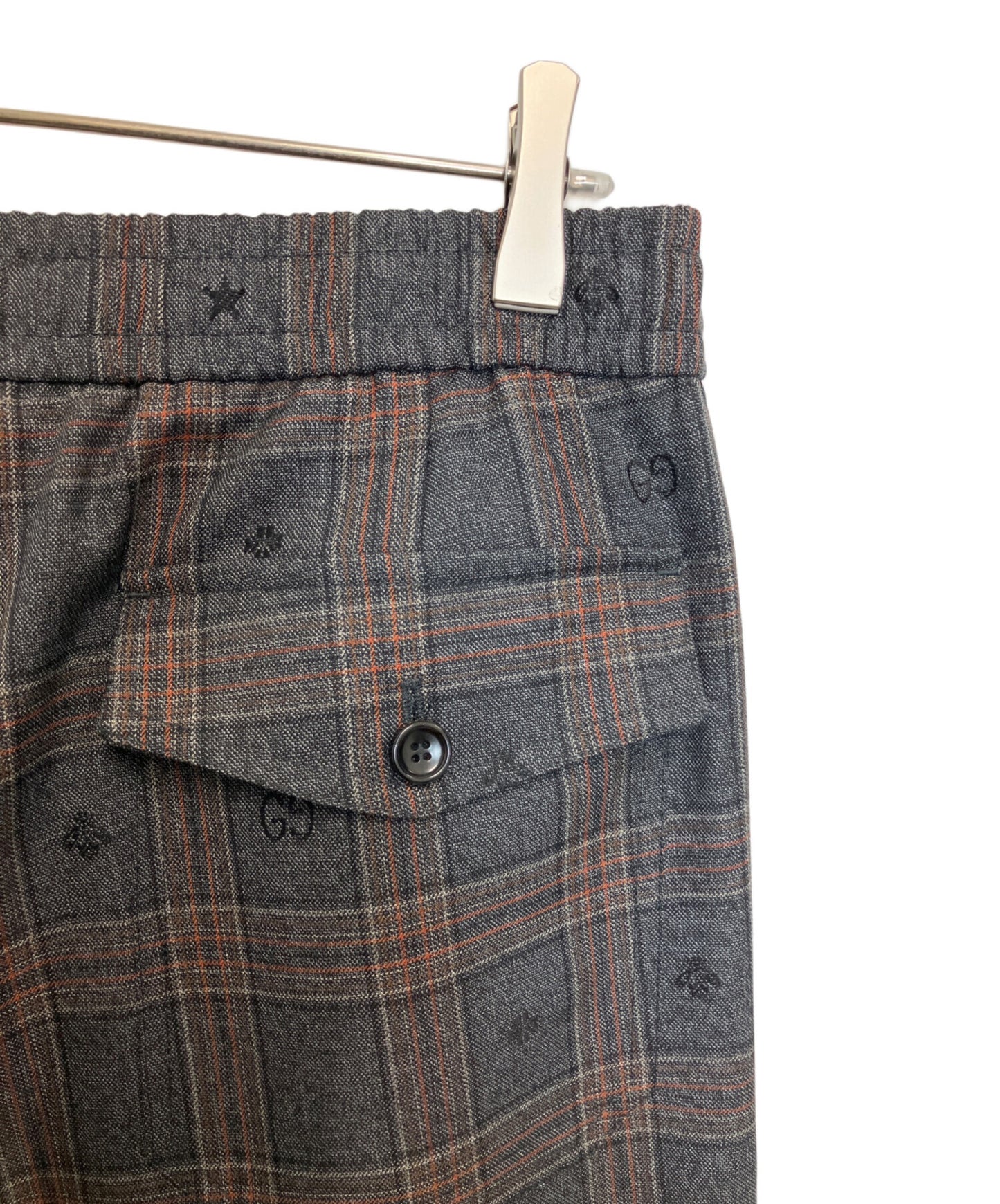 [Pre-owned] GUCCI Symbols Check Wool Pants 598637 ZAC6Q