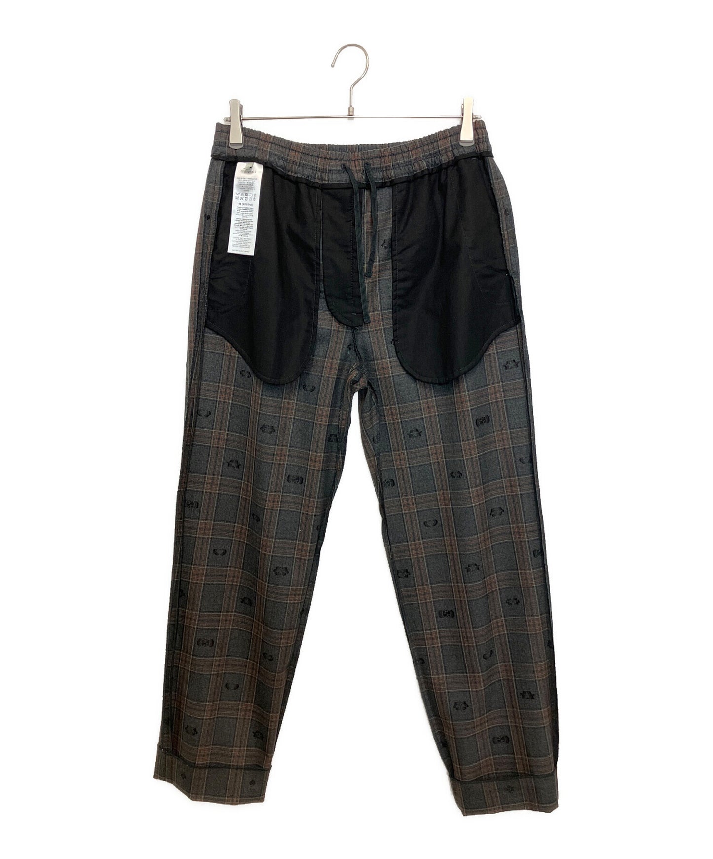 [Pre-owned] GUCCI Symbols Check Wool Pants 598637 ZAC6Q