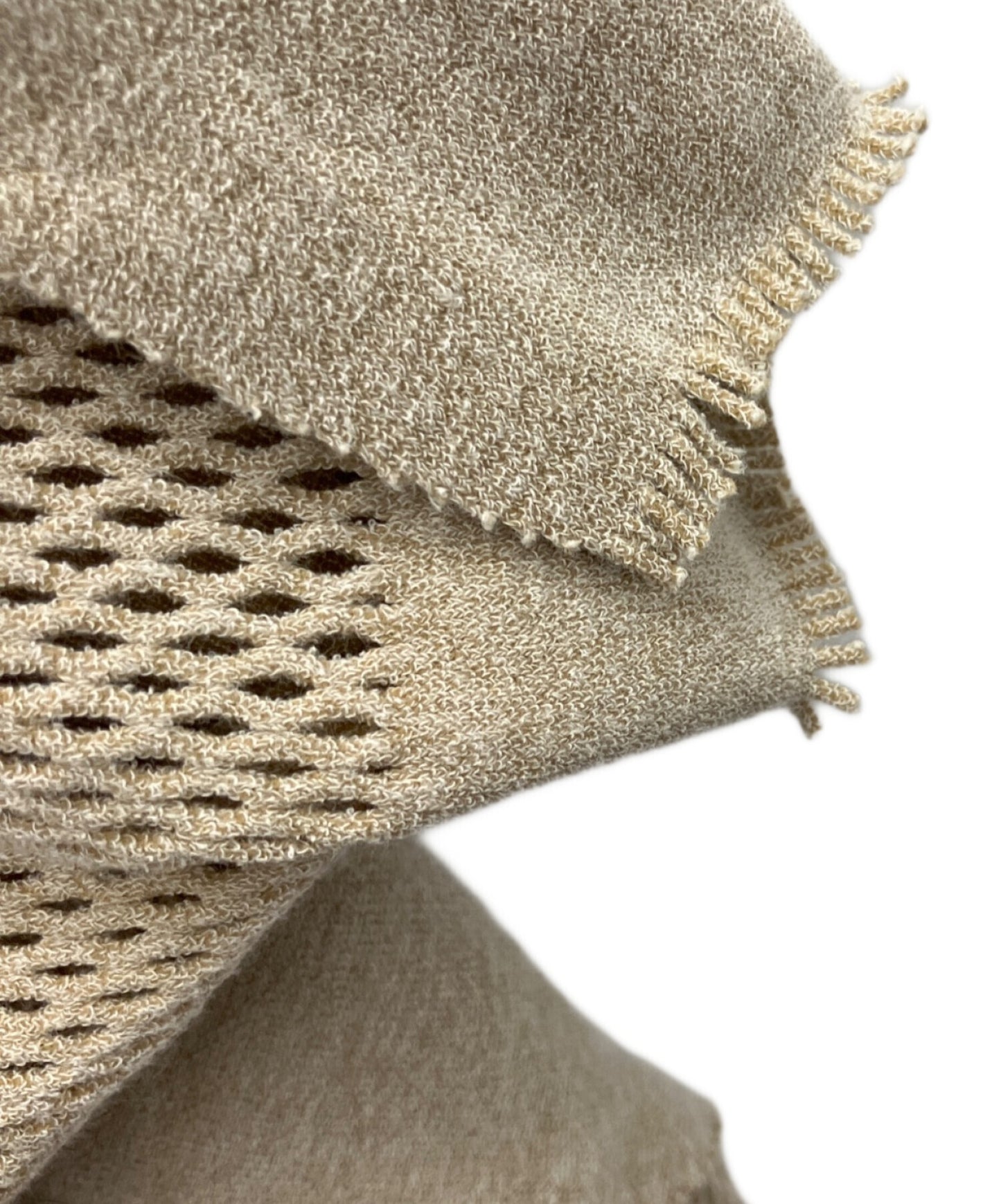 [Pre-owned] ISSEY MIYAKE Mesh Stretch Knit Pullover IM92KK708