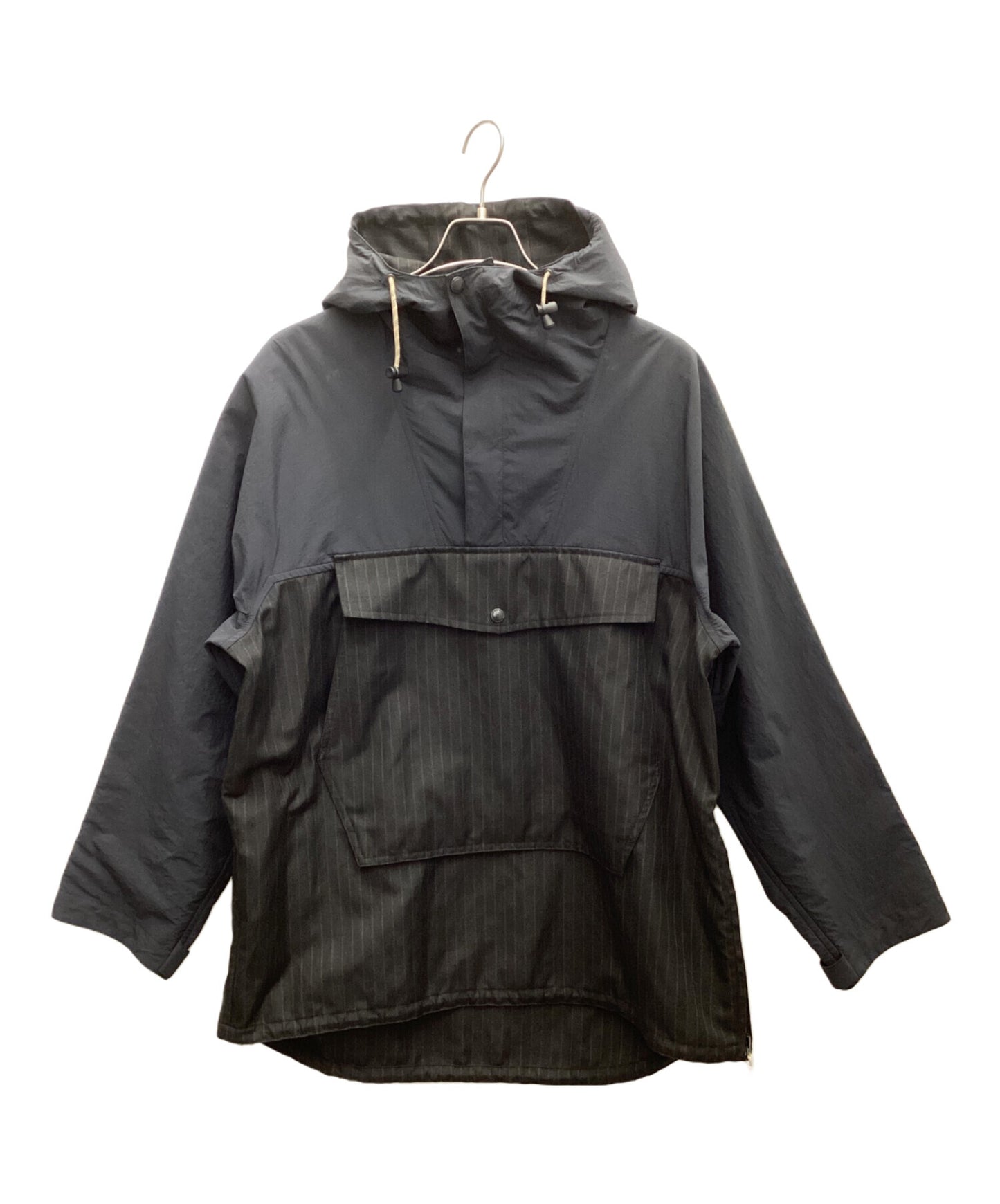 [Pre-owned] COMME des GARCONS HOMME Ester Ramie Herringbone and Nylon Asser Anorak Parka HM-J004