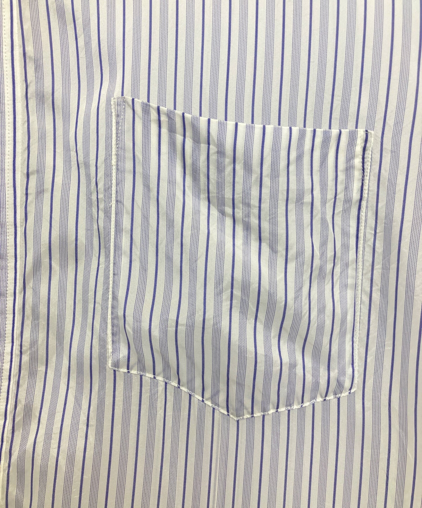 [Pre-owned] COMME des GARCONS SHIRT No collar pullover stripe shirt S27048