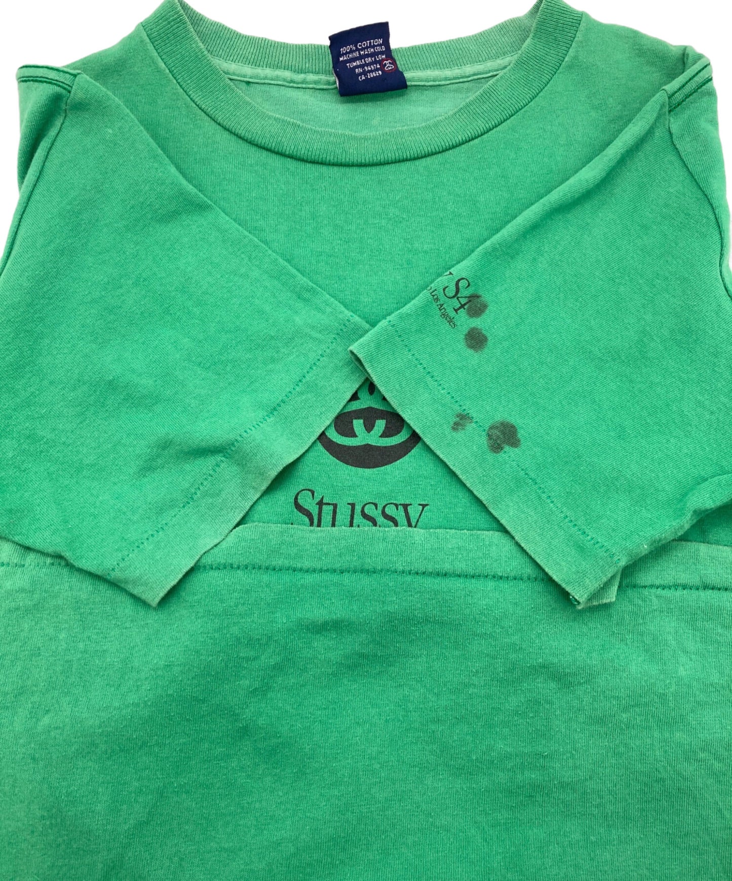 [Pre-owned] stussy Apple Logo T-Shirt