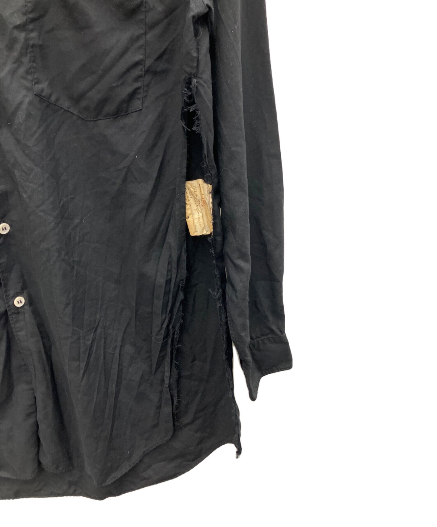 [Pre-owned] BLACK COMME des GARCONS side-slit shirt 1M-B018/AD2023
