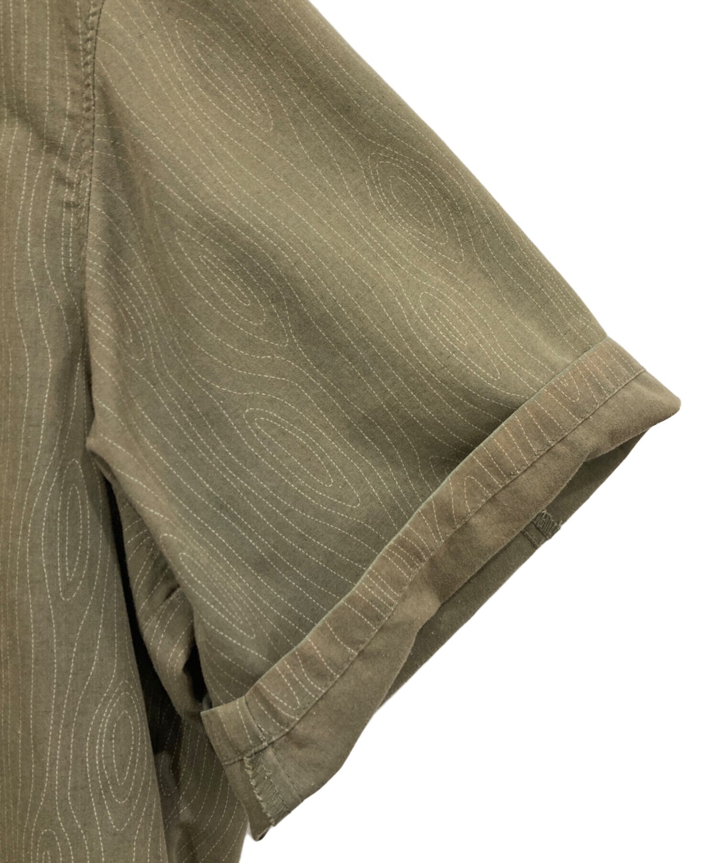 [Pre-owned] stussy wood grain pattern shirt