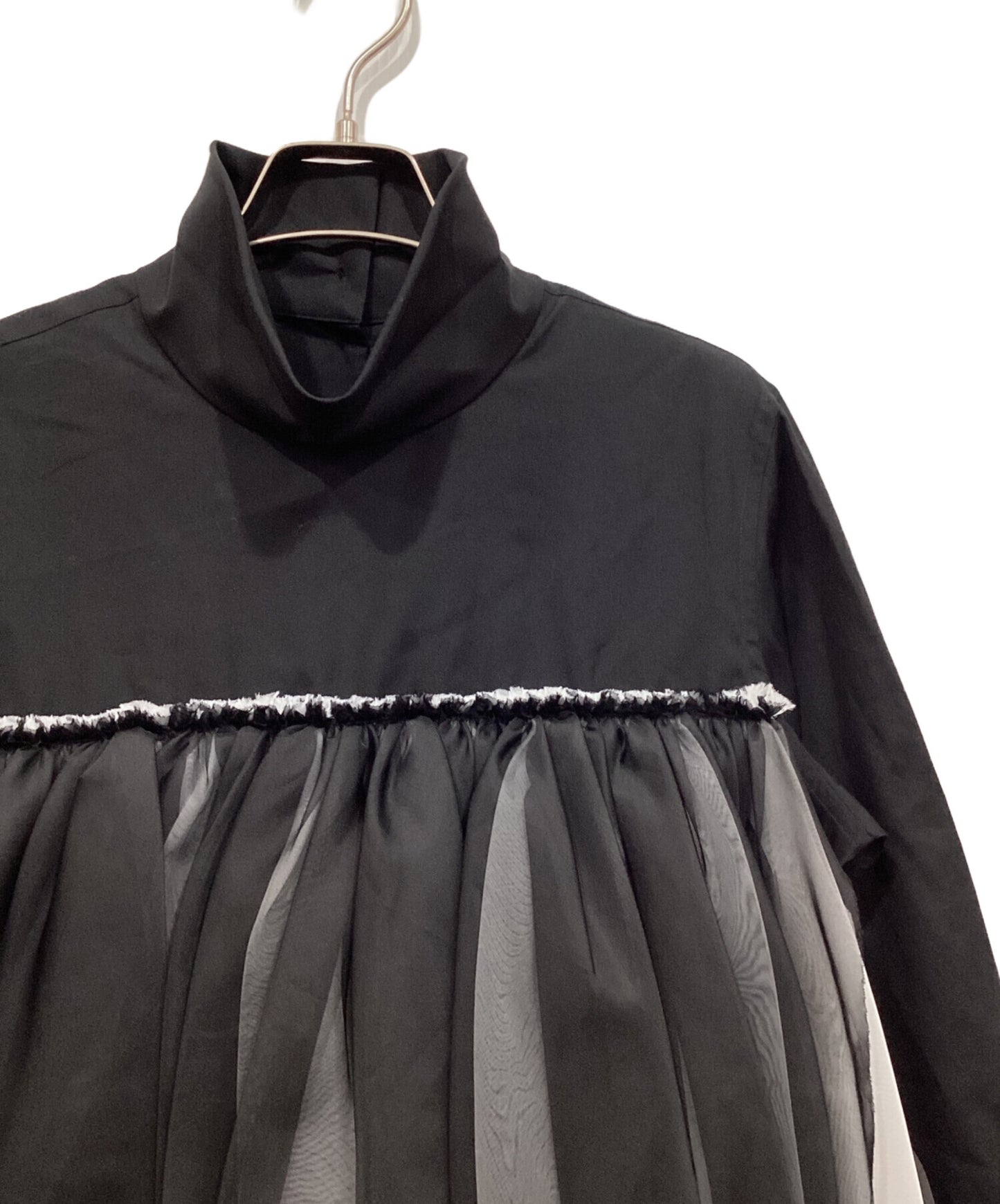 [Pre-owned] COMME des GARCONS Sheer Tiered Switched Shirt GJ-B010/AD2022