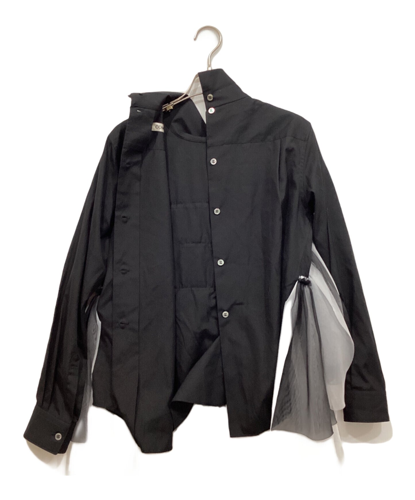 [Pre-owned] COMME des GARCONS Sheer Tiered Switched Shirt GJ-B010/AD2022