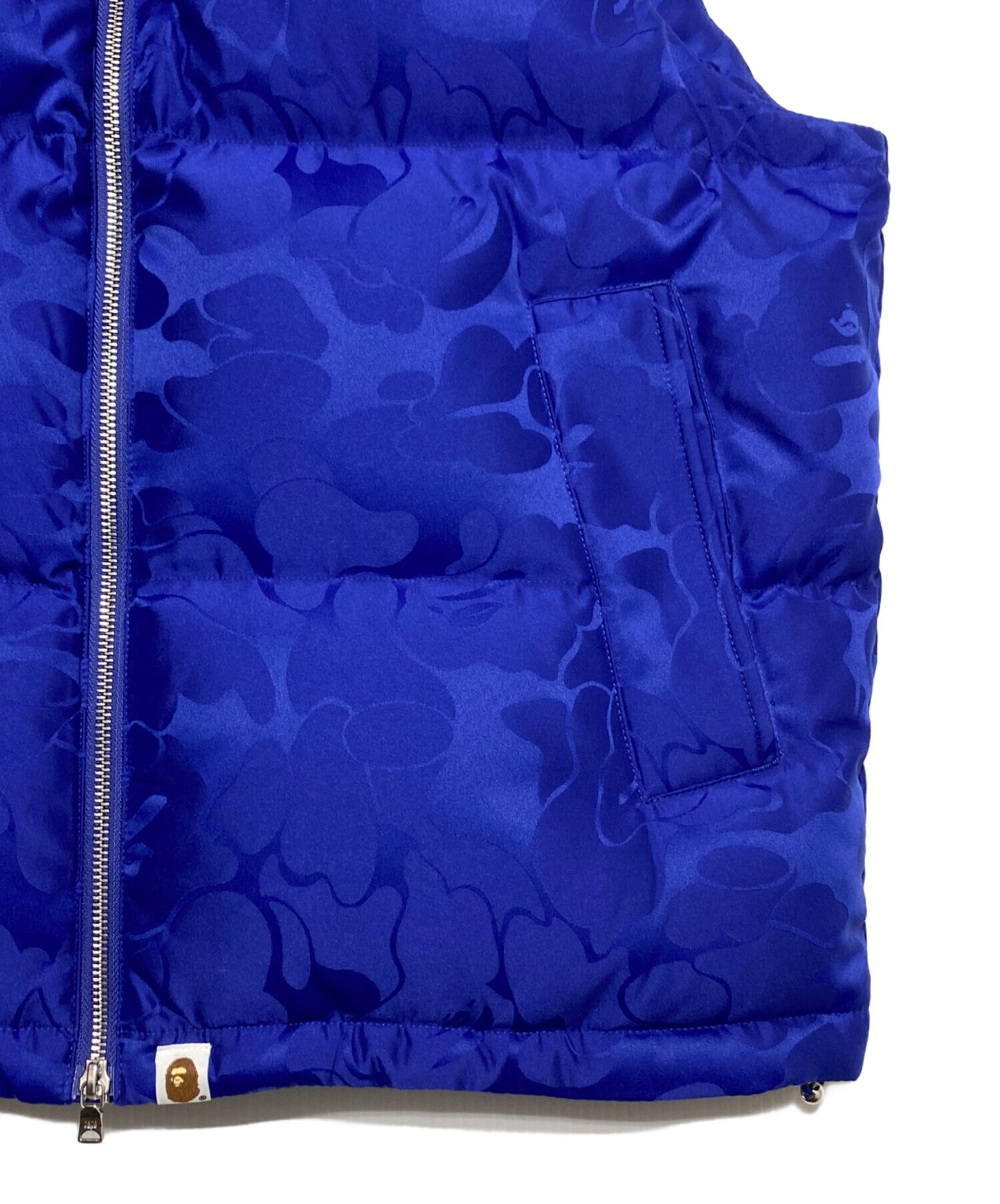 [Pre-owned] A BATHING APE TONAL SOLID CAMO PUFFER DOWN VEST 001DNJ801058I