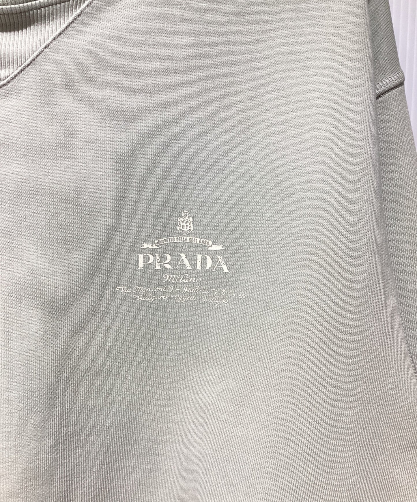 [Pre-owned] PRADA Faded finish sweatshirt UJL69B