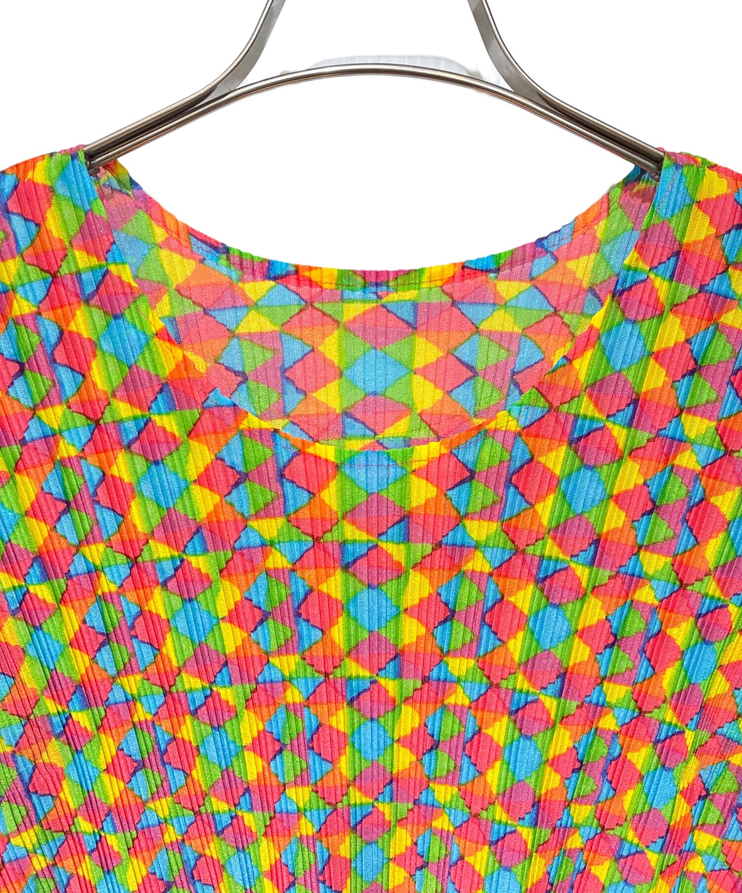 [Pre-owned] PLEATS PLEASE Geometric pattern pleated cut and sewn PP23-FK382