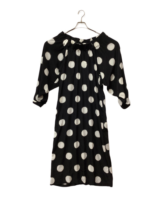 [Pre-owned] Y's Polka Dot Voluminous Dress YS-D40-931