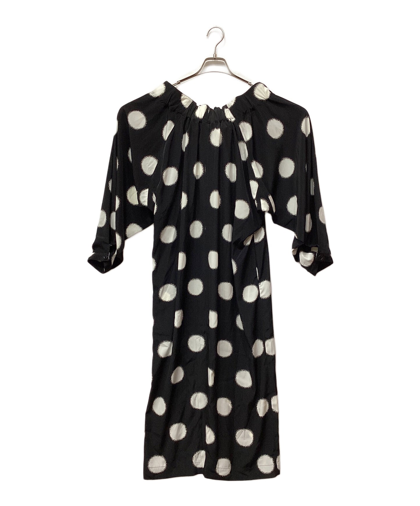 [Pre-owned] Y's Polka Dot Voluminous Dress YS-D40-931