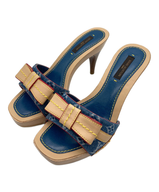 [Pre-owned] LOUIS VUITTON Monogram Denim Mules