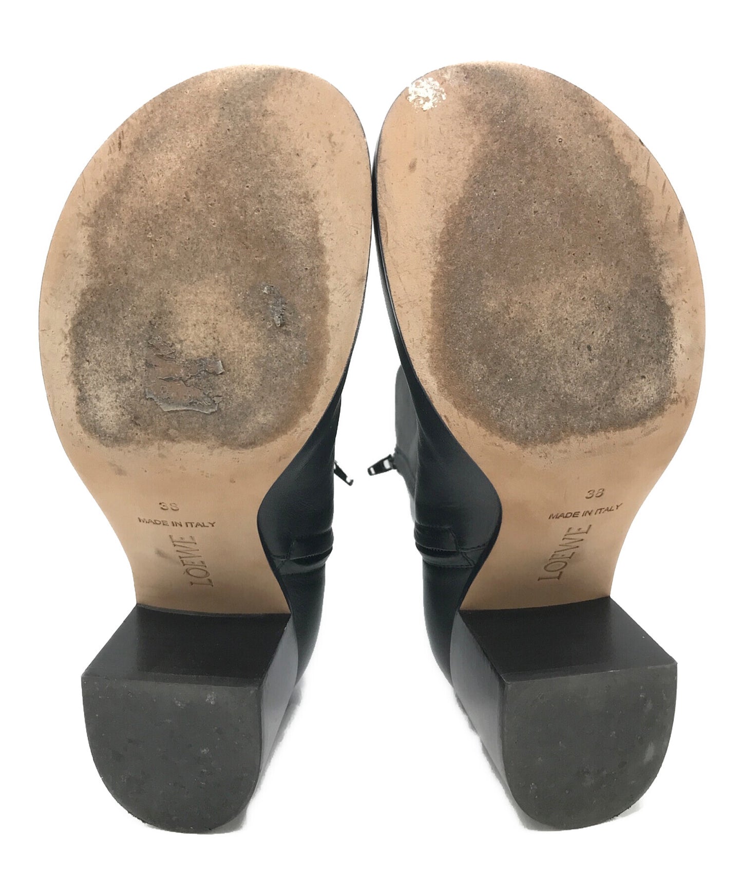 [Pre-owned] LOEWE Terra Leather Ankle Boots / Ankle boots / Boots