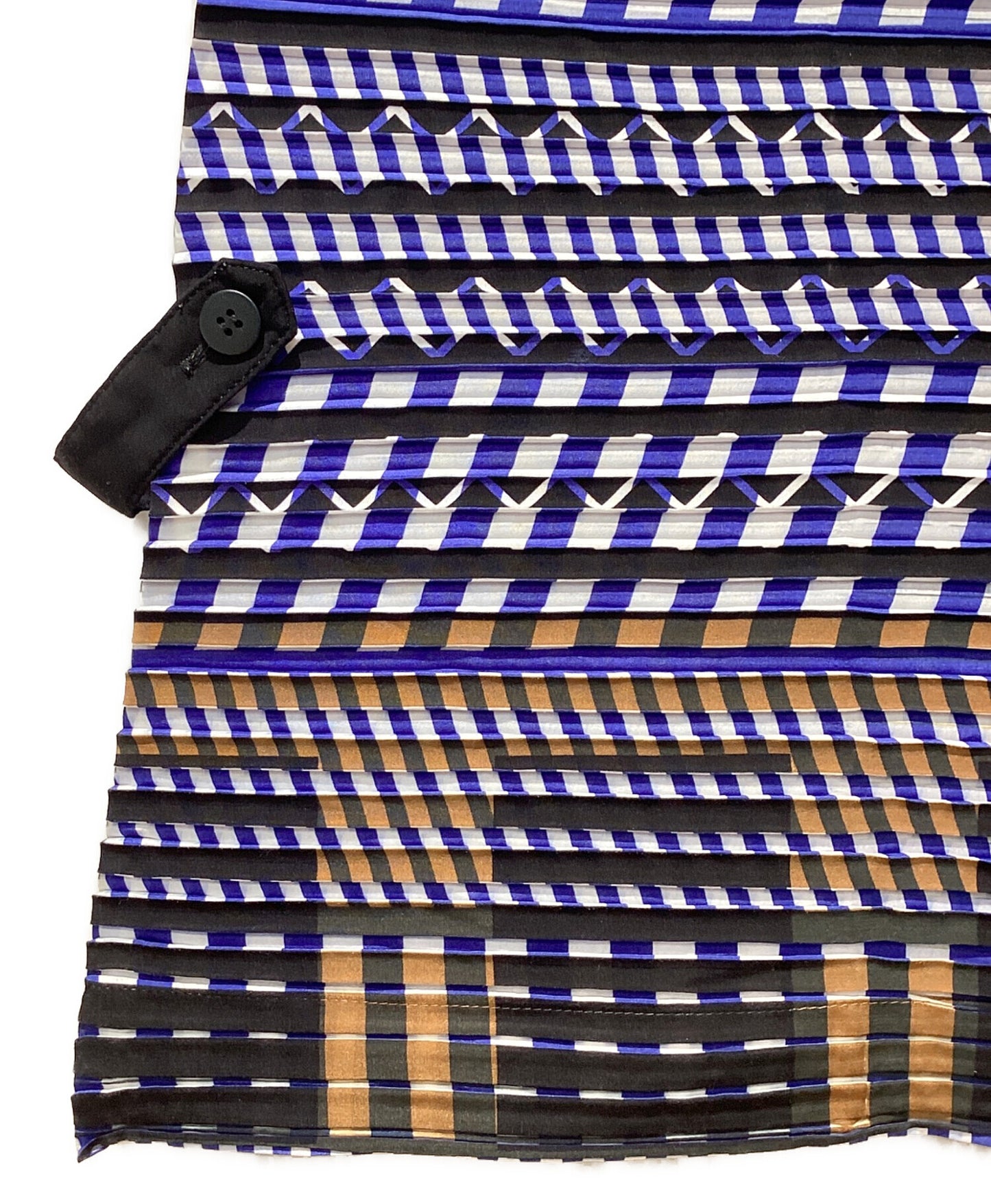 [Pre-owned] ISSEY MIYAKE Geometric sleeveless pleated blouse IM72FJ604