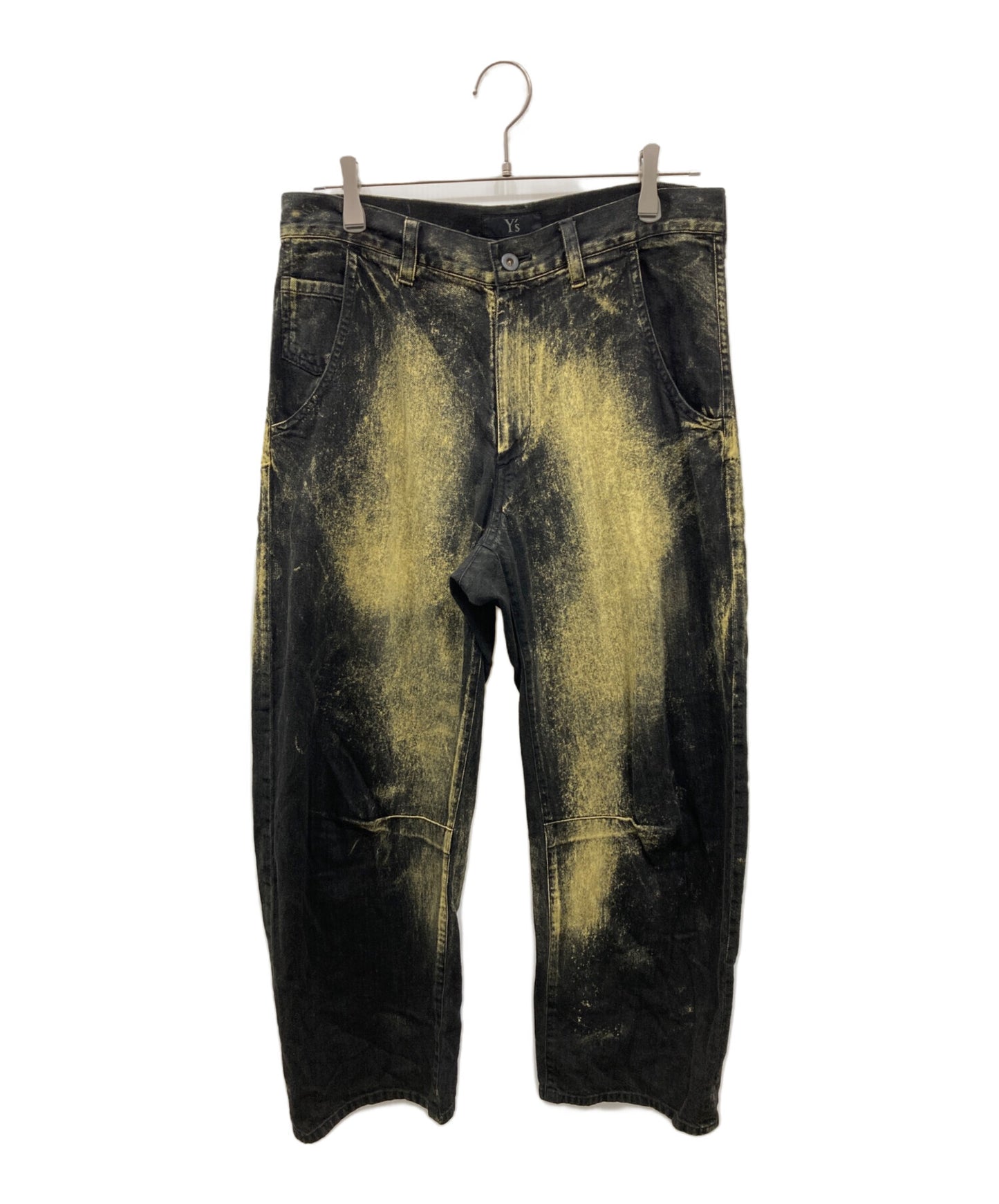 [Pre-owned] Y's WIDE LEG GUSSETED DENIM PANTS/Wide leg gusseted denim/Wide denim pants YZ-P98-010