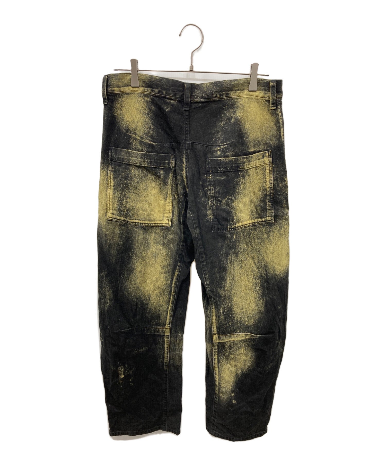 パンツ archive Y's Baggy Denim Pants Pre-owned] Y's WIDE LEG GUSSETED DENIM PANTS/Wide leg gusseted