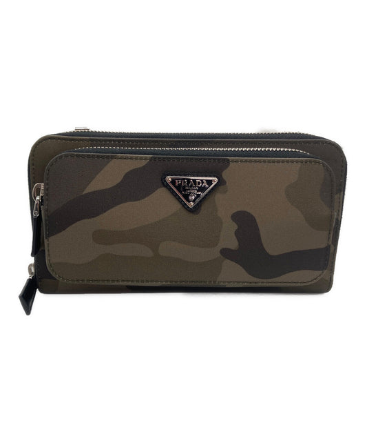 [Pre-owned] PRADA shoulder wallet camo 1MT020
