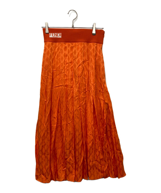 [Pre-owned] FENDI pleated long skirt FQ6695