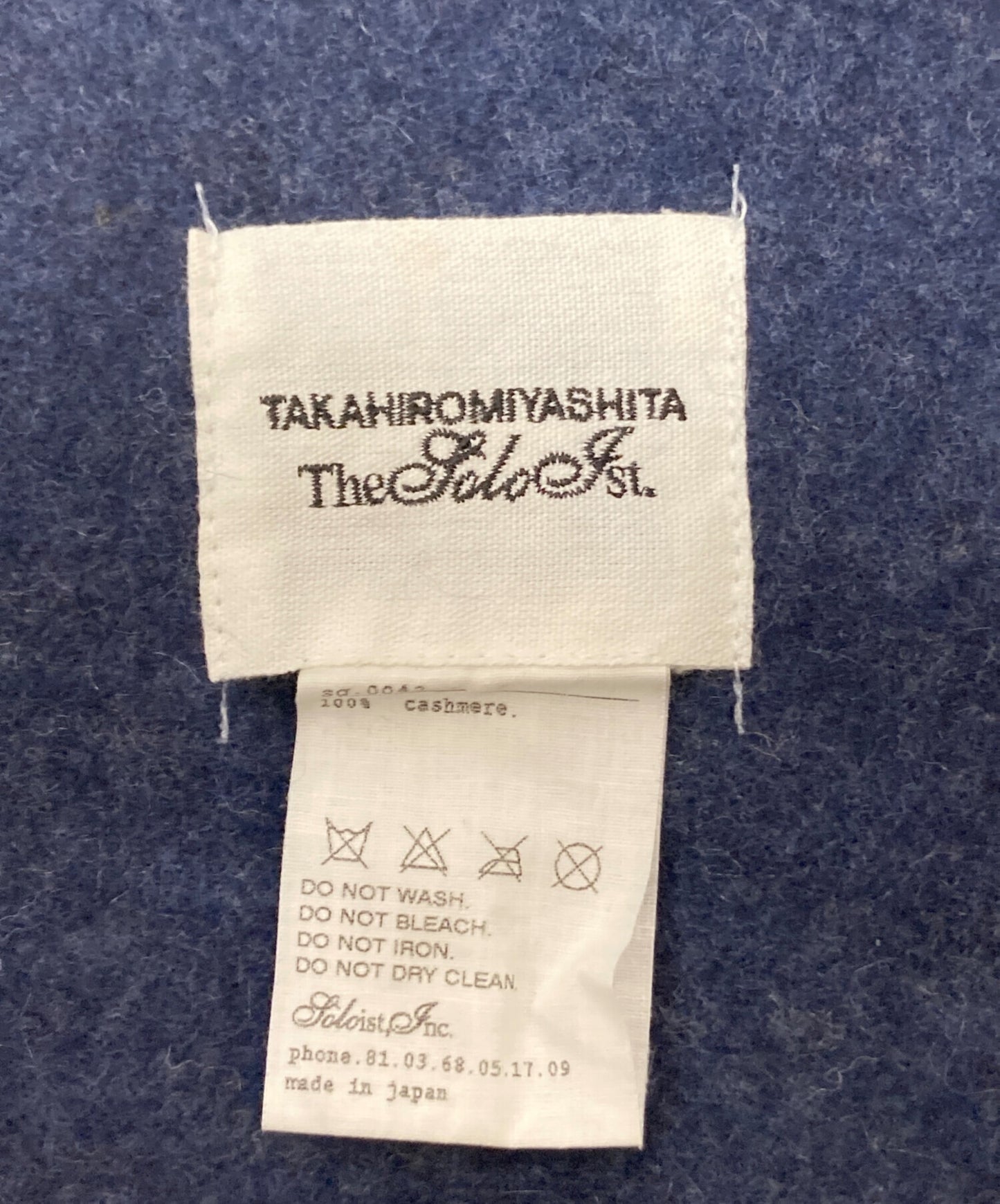 [Pre-owned] TAKAHIROMIYASHITA TheSoloIst. cashmere stole sg.0042