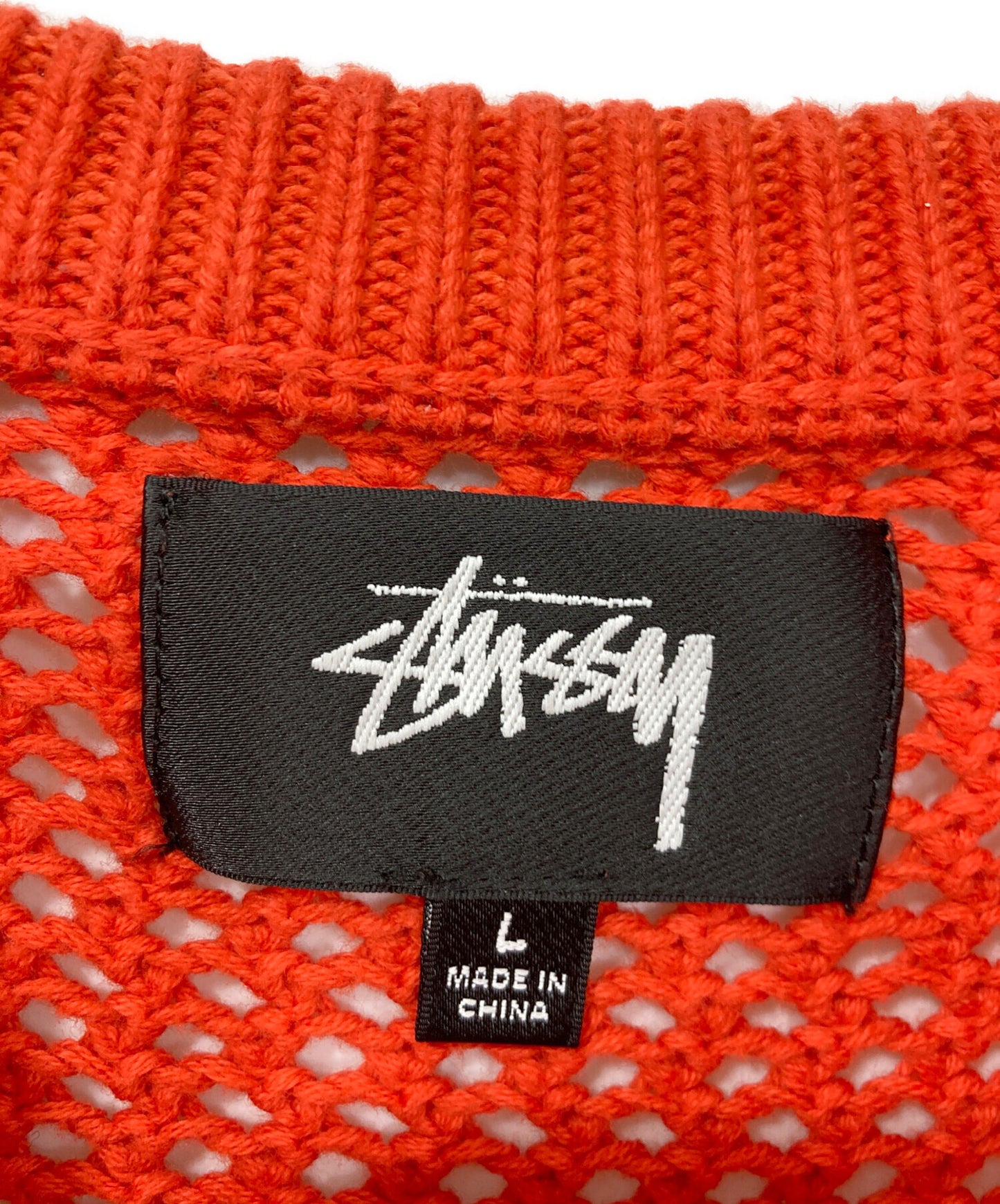 [Pre-owned] stussy Pigment Dyed Loose Gauge / Pigment Dyed Loose Gauge / Mesh Knit / Gradient Knit 117105