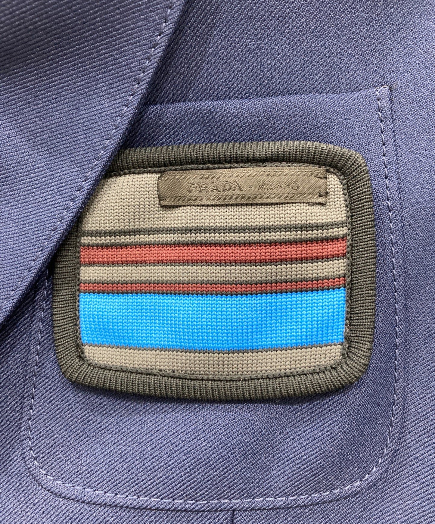 [Pre-owned] PRADA Logo Patch 2B Single Jacket UGF003