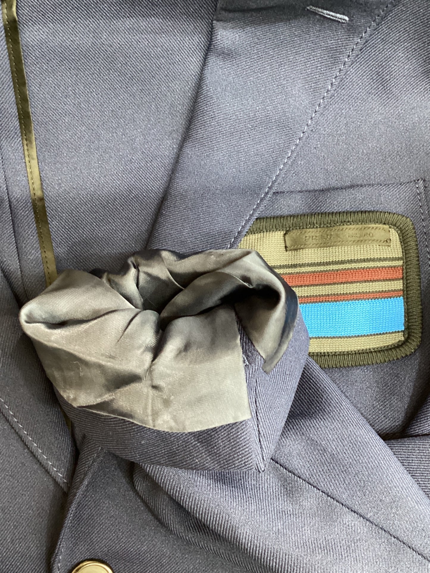 [Pre-owned] PRADA Logo Patch 2B Single Jacket UGF003