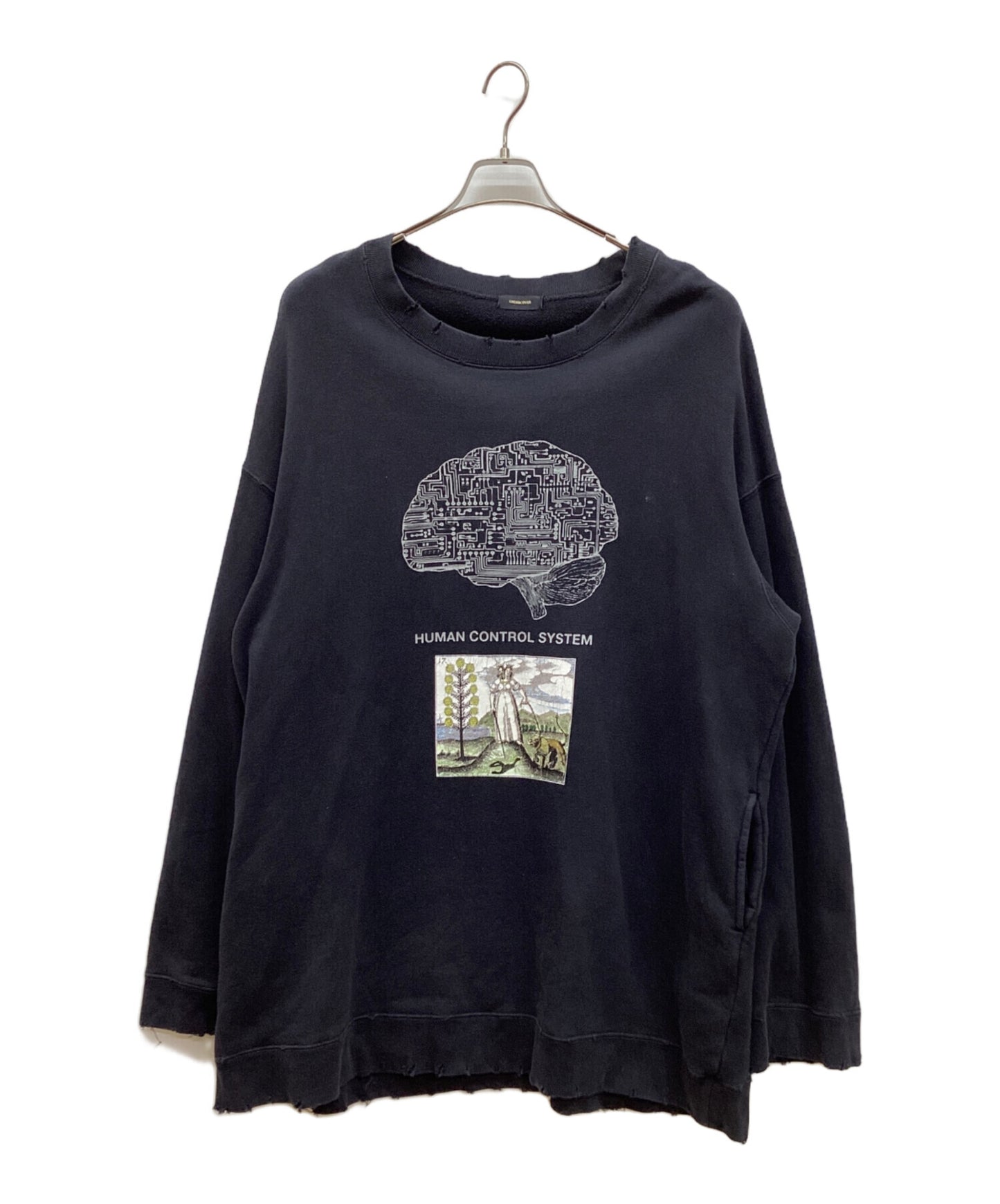 [Pre-owned] UNDERCOVER Crushed Print Sweatshirt UCT4801-3