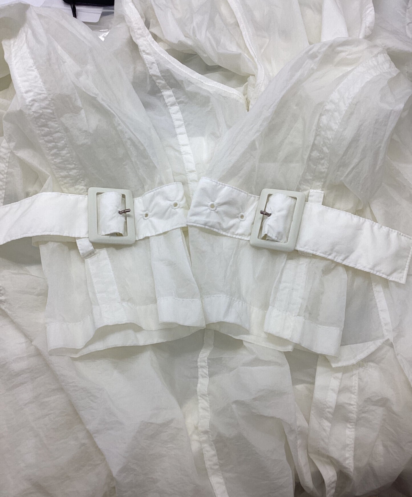 [Pre-owned] LIMI feu see-through beltcoat LG-C01-600