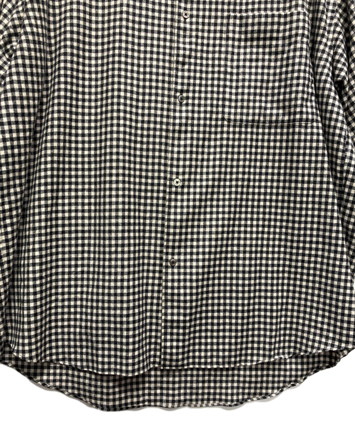 [Pre-owned] Graphpaper Marzotto Gingham Oversized Shirt GM194-50507