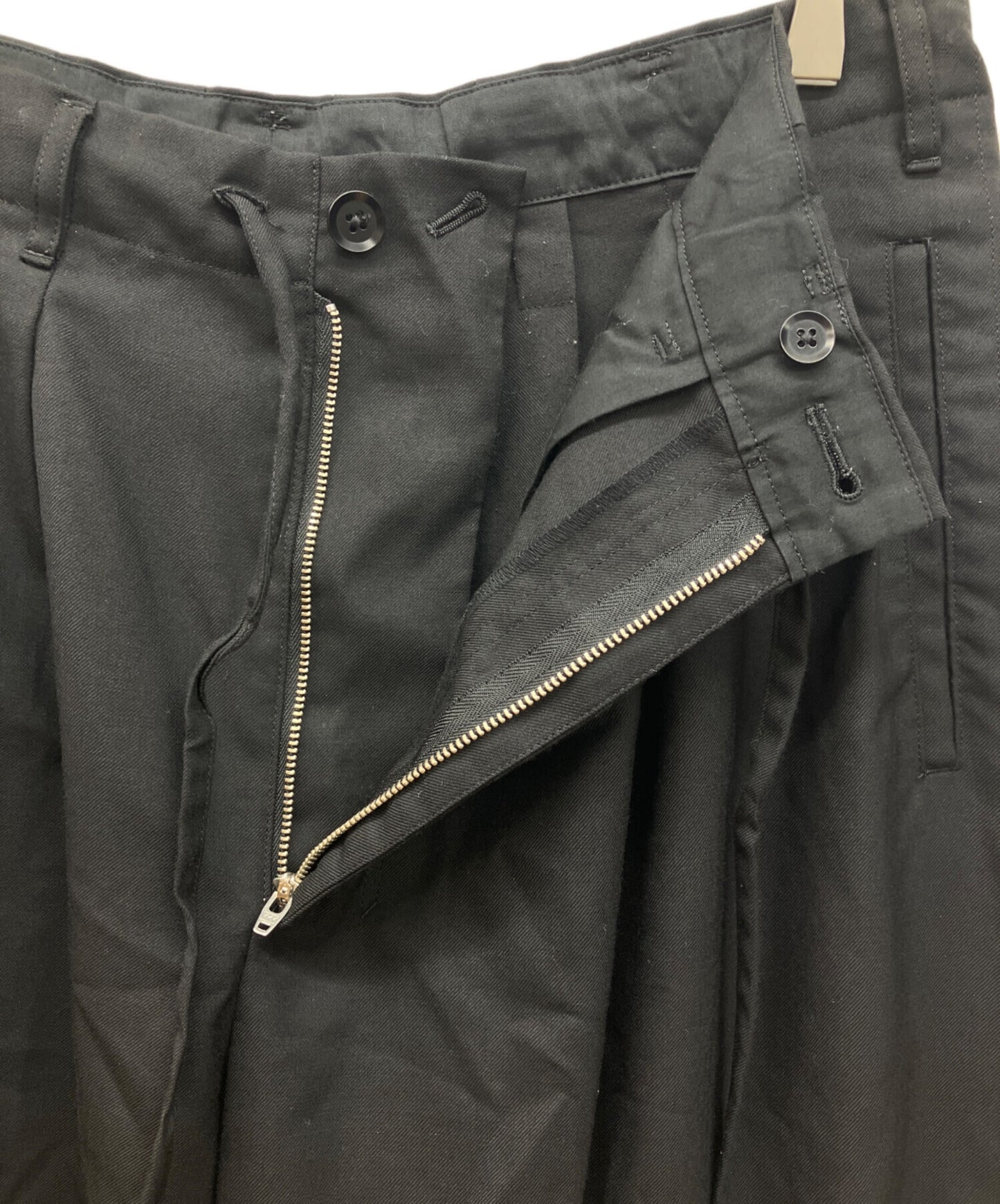 [Pre-owned] GROUND Y WOOL POLYESTER GABARDINE BALLOON PANTS GA-P04-100