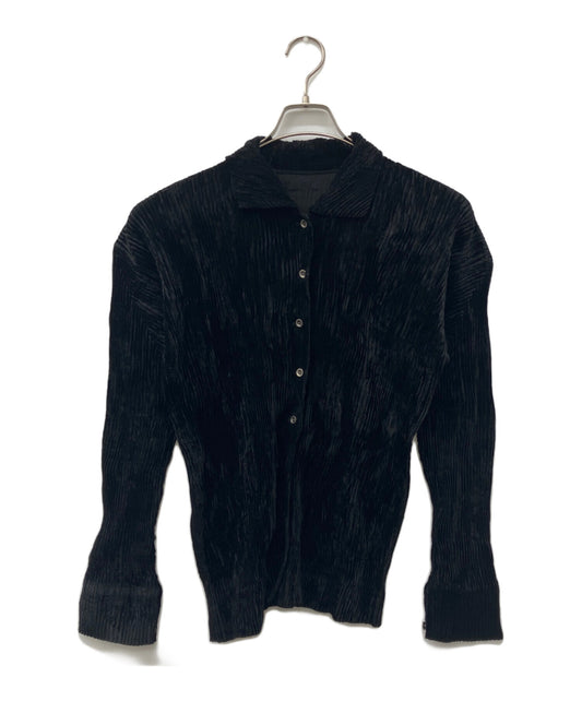 [Pre-owned] ISSEY MIYAKE velours pleated shirt IM53-FJ933