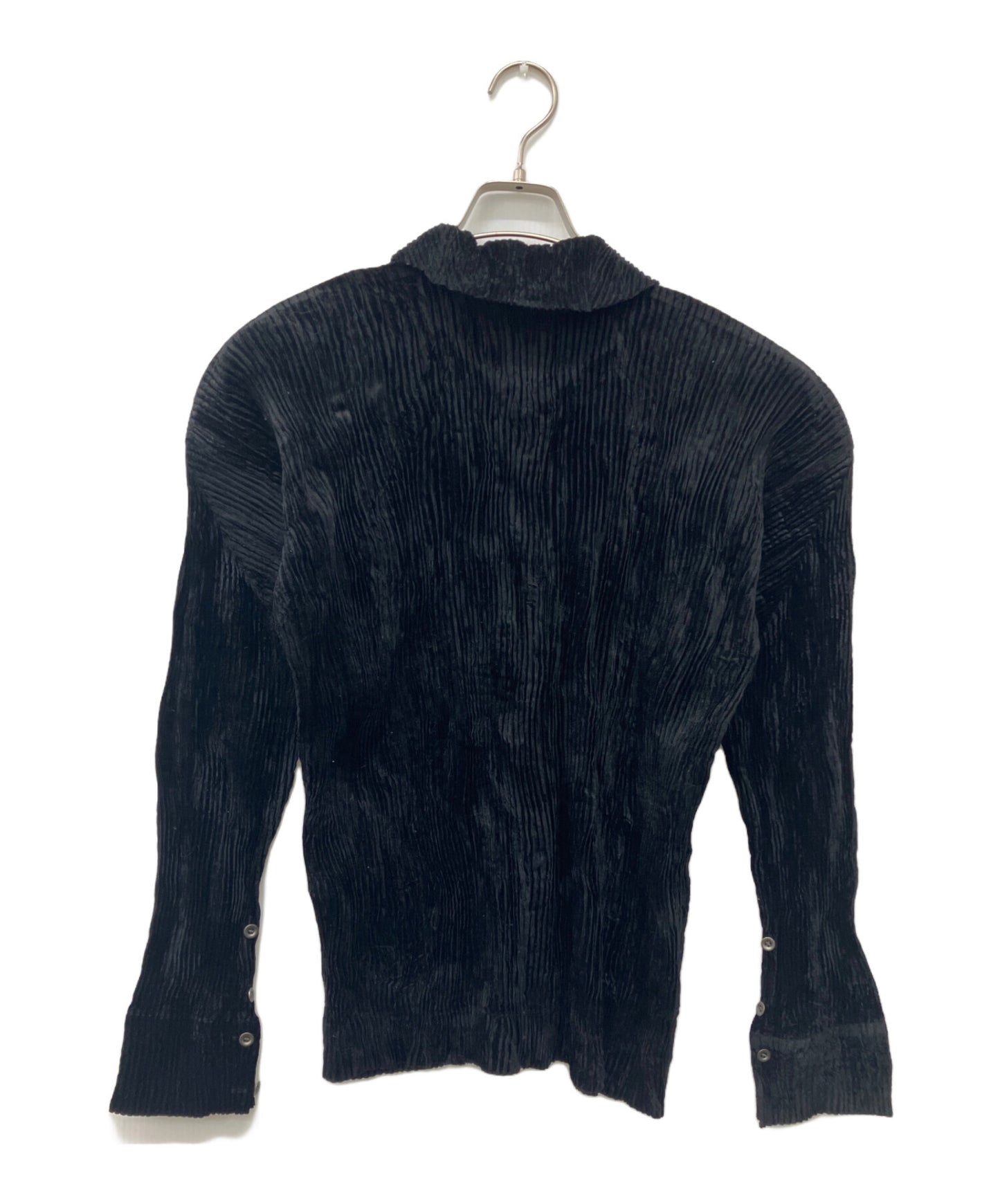 [Pre-owned] ISSEY MIYAKE velours pleated shirt IM53-FJ933