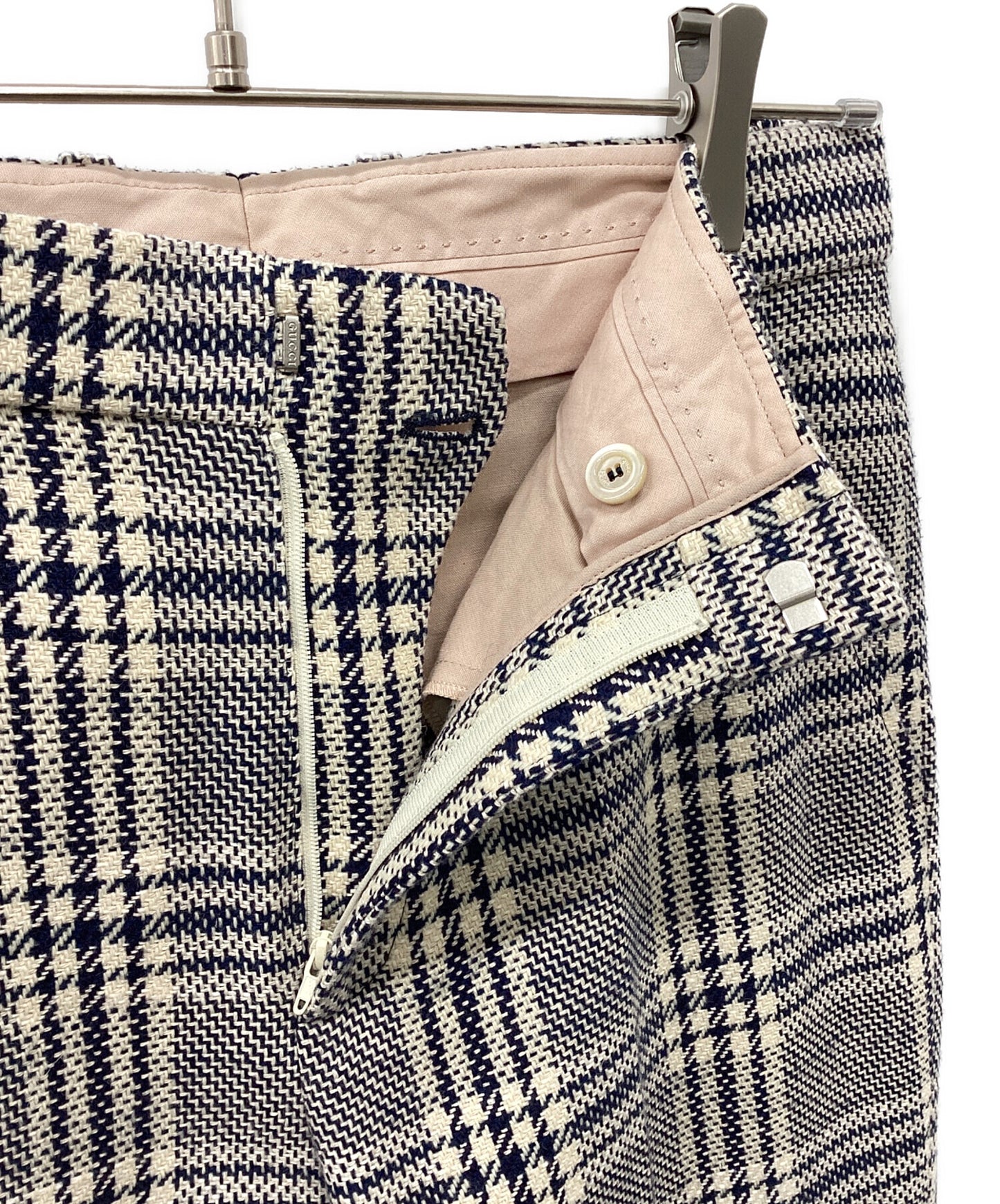 [Pre-owned] GUCCI check pants 595172 ZAC6B
