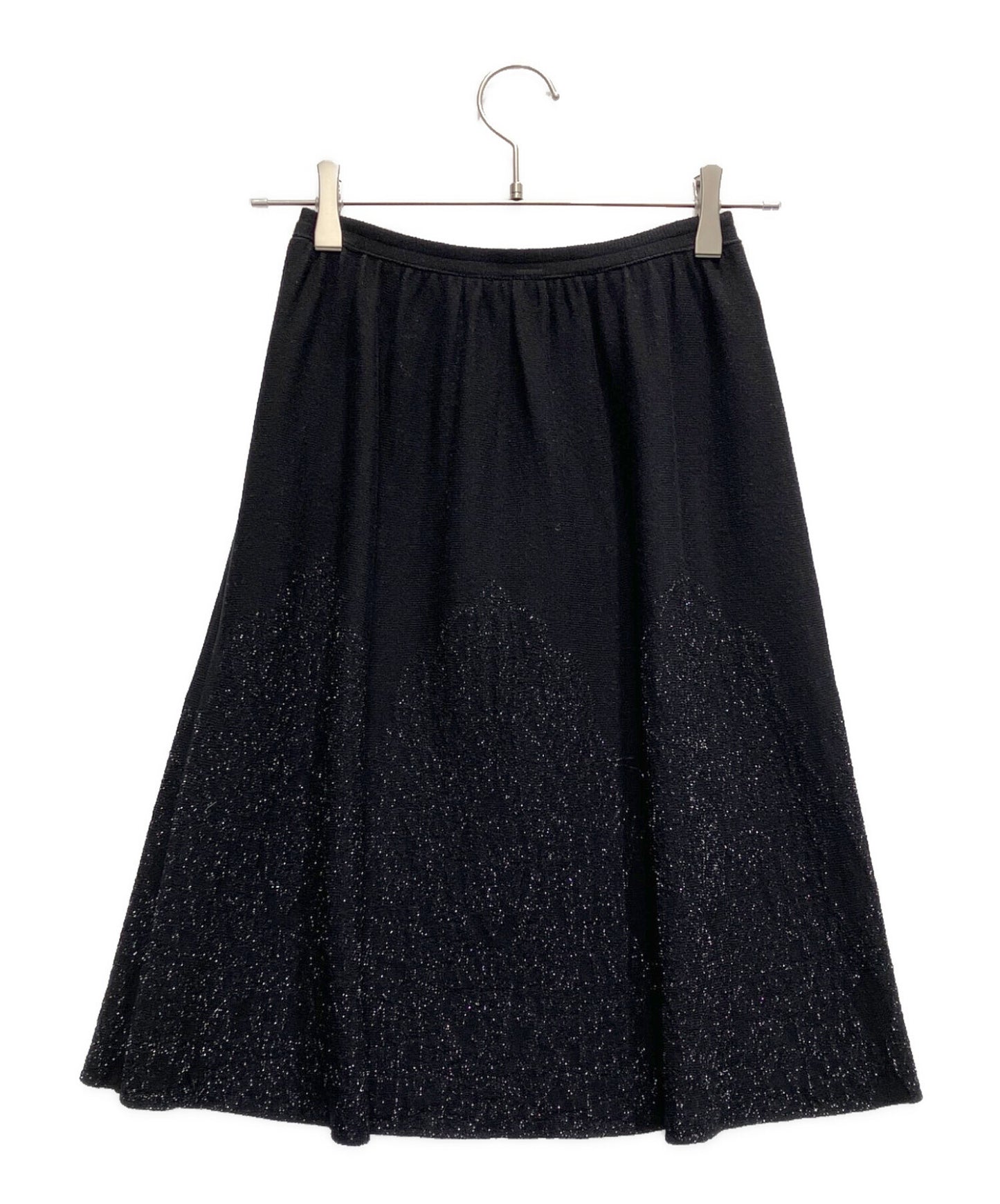 [Pre-owned] CHANEL Lame Knit Skirt P29103K00191