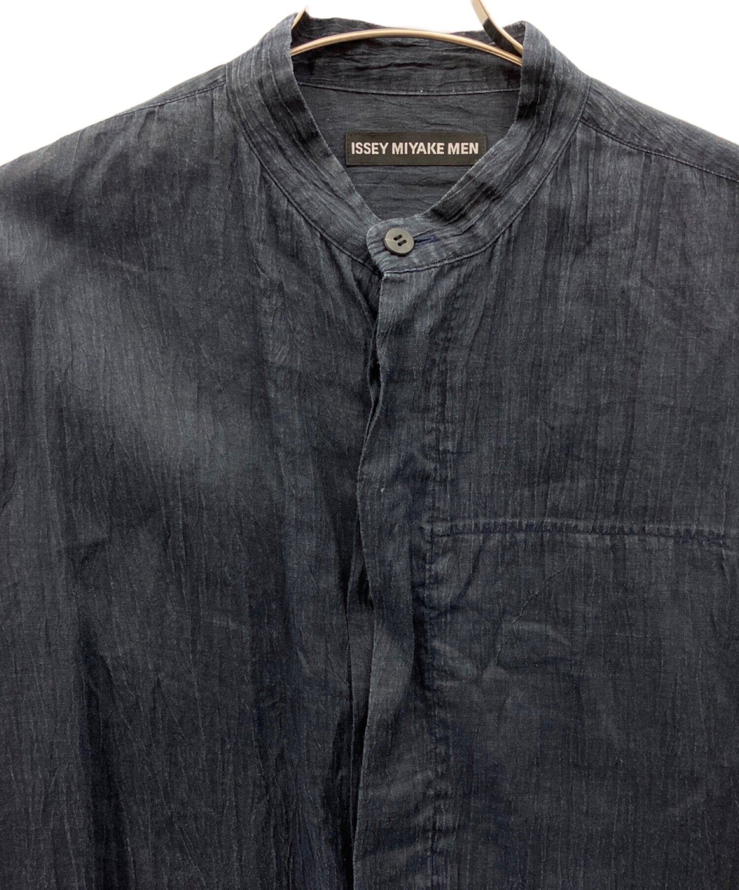 [Pre-owned] ISSEY MIYAKE MEN band-collar shirt ME01FJ217