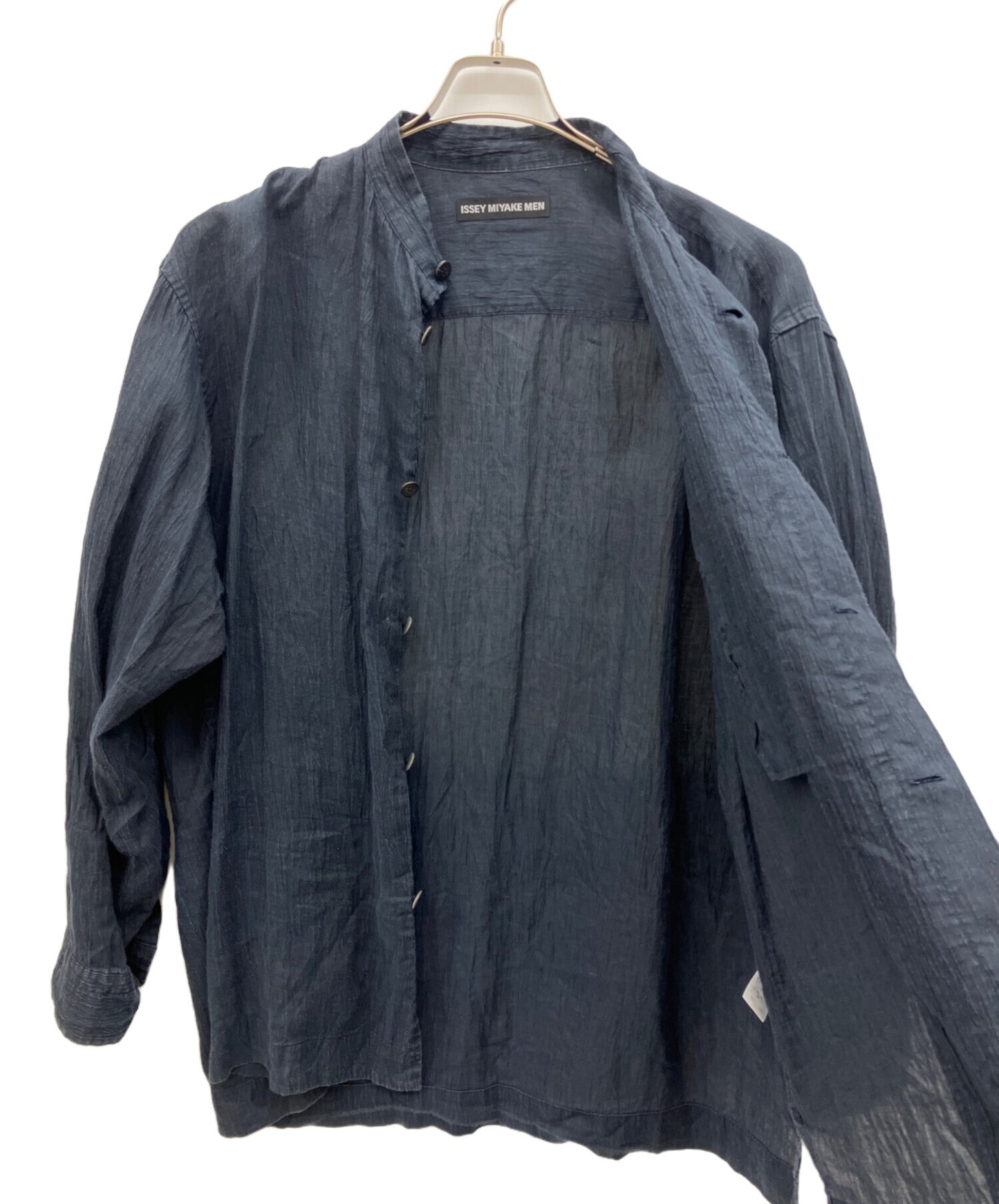 [Pre-owned] ISSEY MIYAKE MEN band-collar shirt ME01FJ217