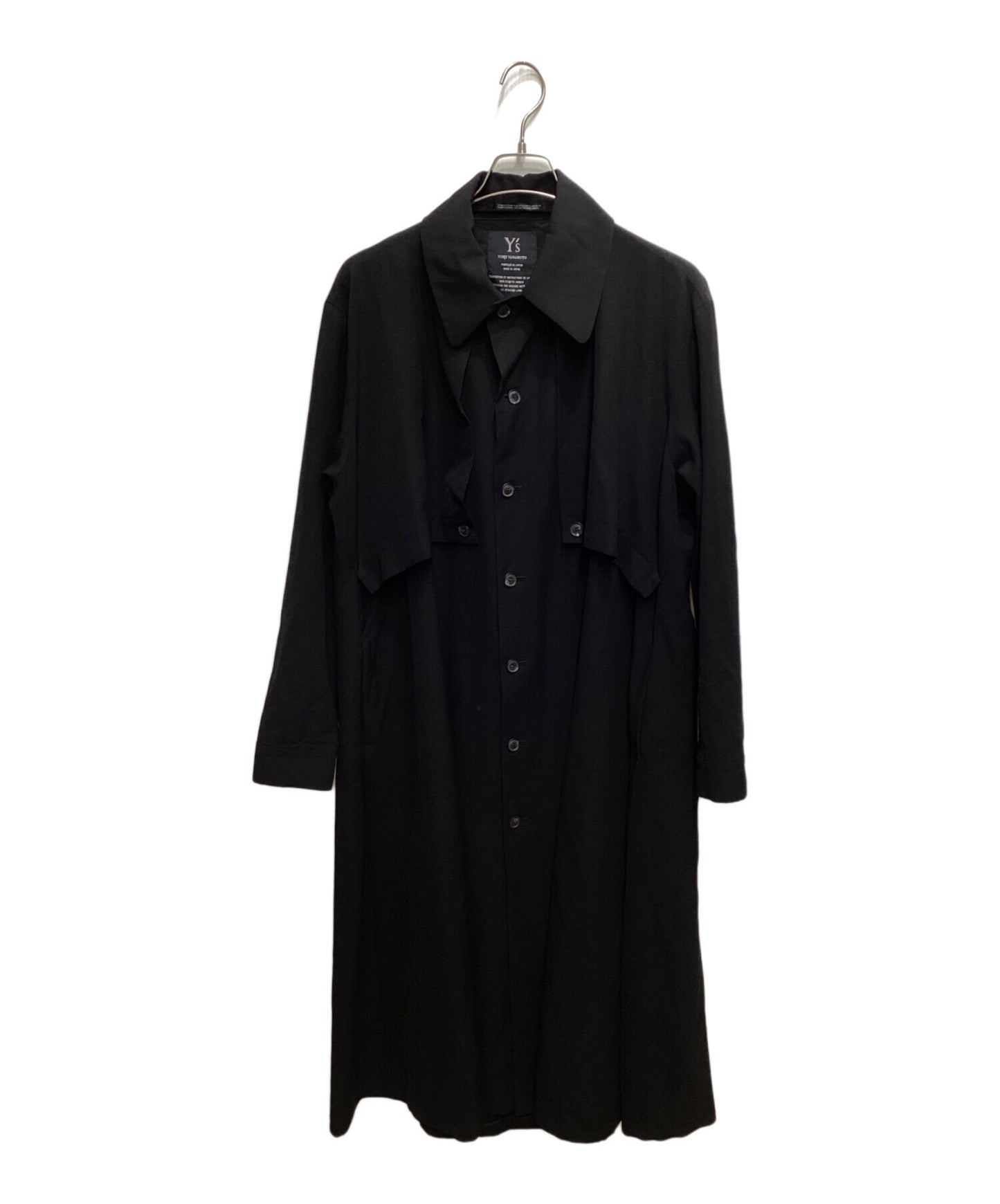 [Pre-owned] Y's Wool gaber long coat YY-C04-100