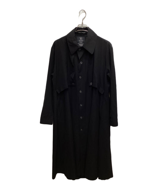[Pre-owned] Y's Wool gaber long coat YY-C04-100