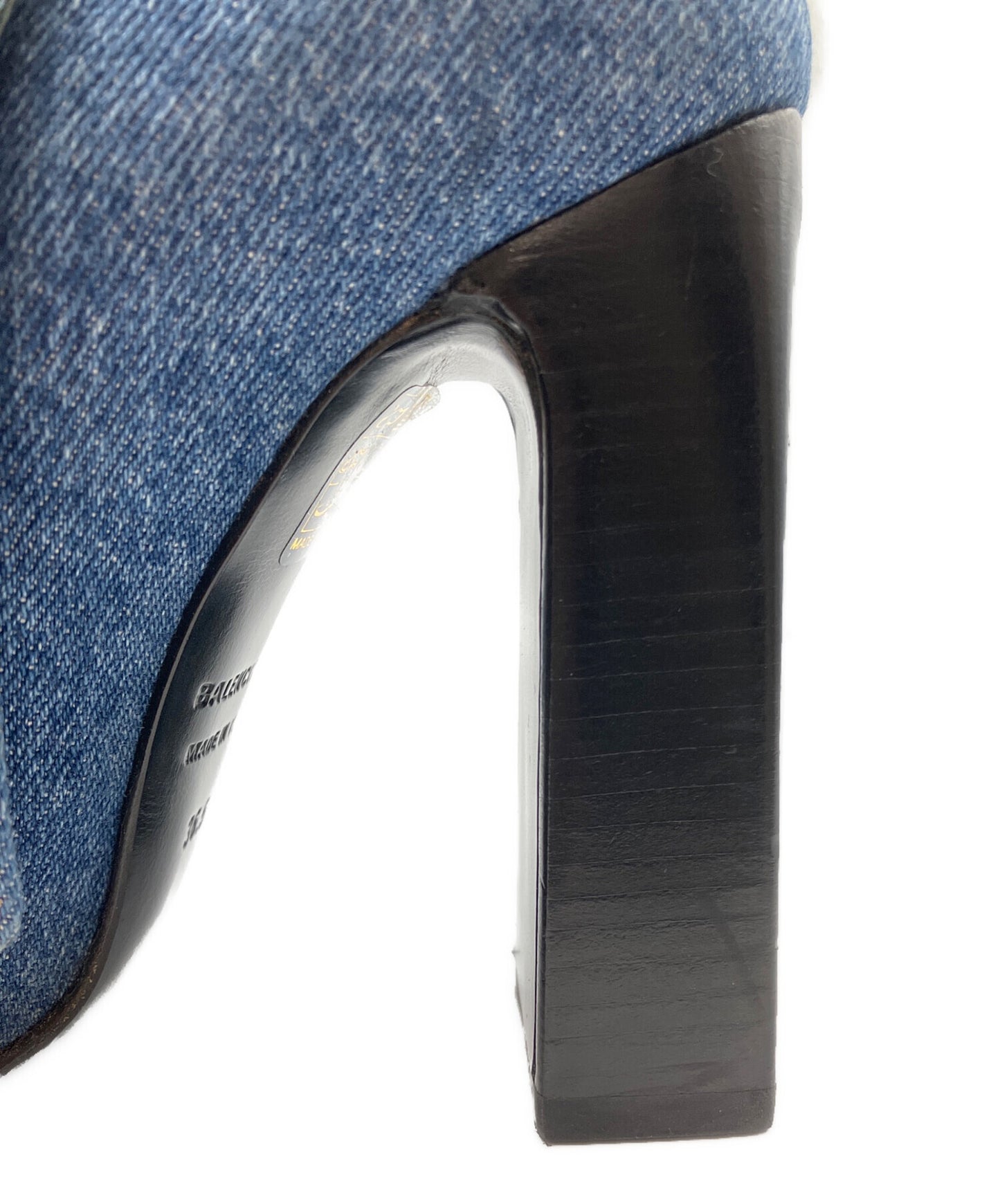 [Pre-owned] BALENCIAGA Denim Boots