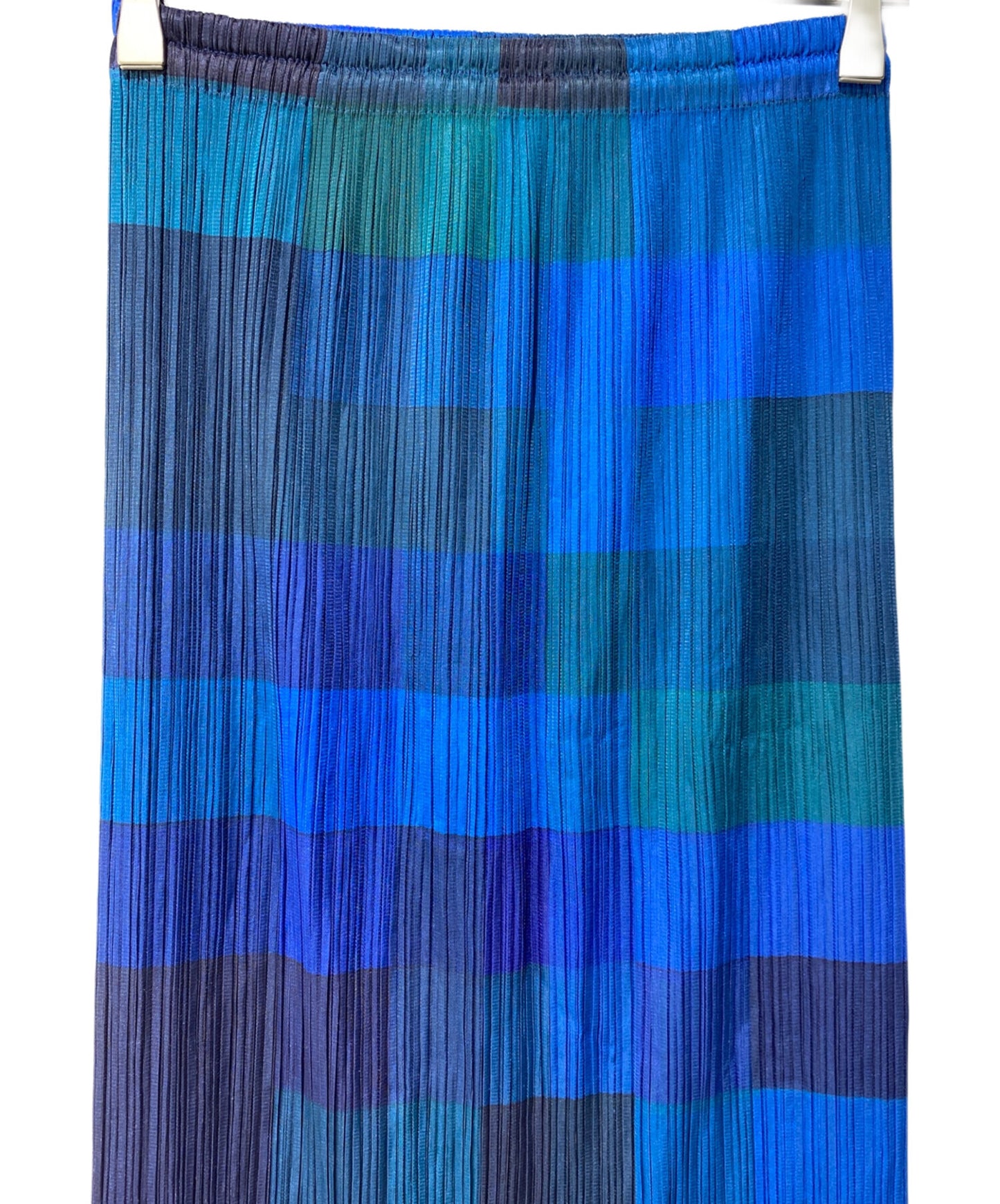 [Pre-owned] PLEATS PLEASE Colorful Gradation Mosaic/Pleated Skirt PP83-JG813